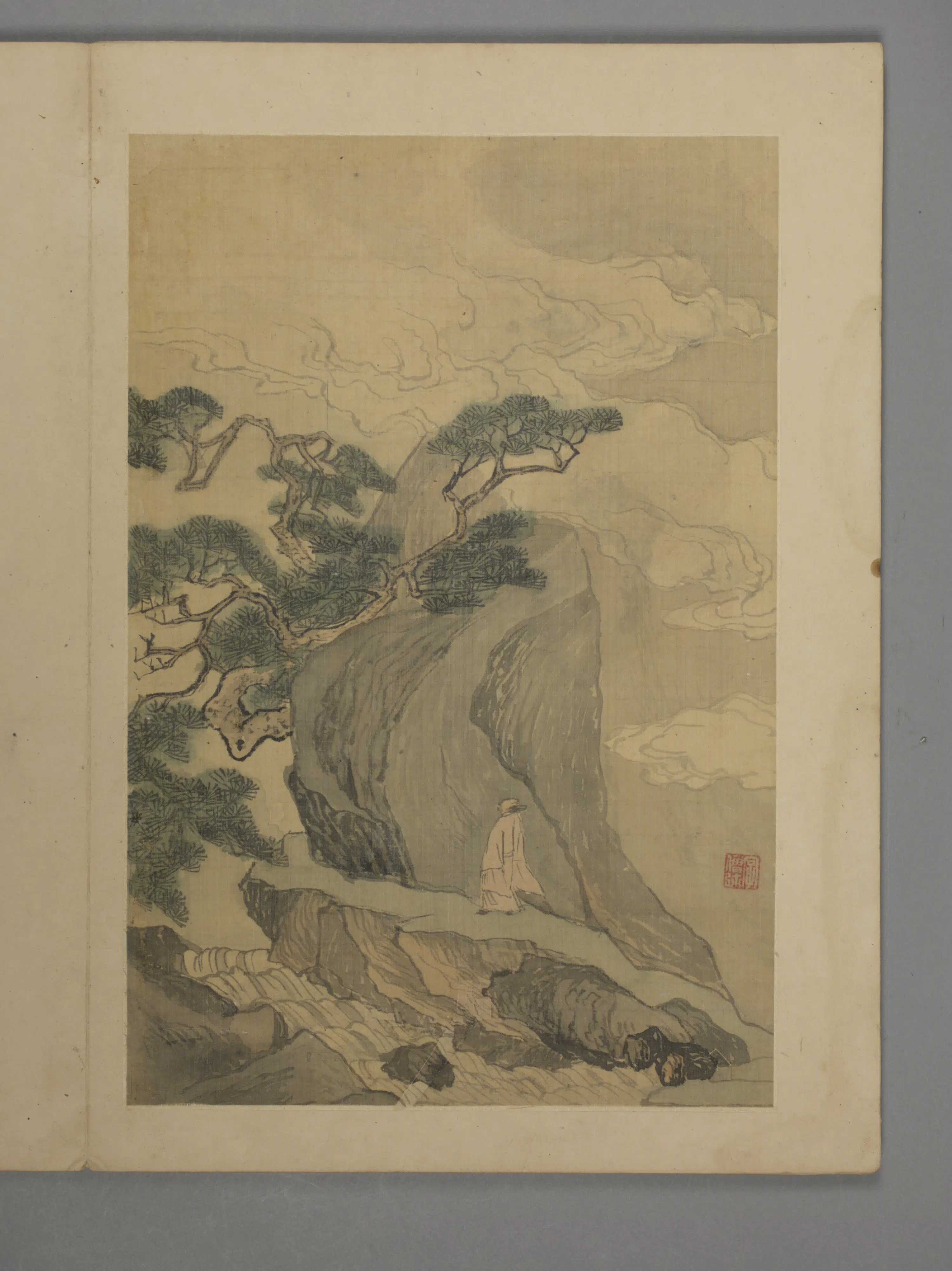 明朝【邵弥】《山水花卉册（6开）》