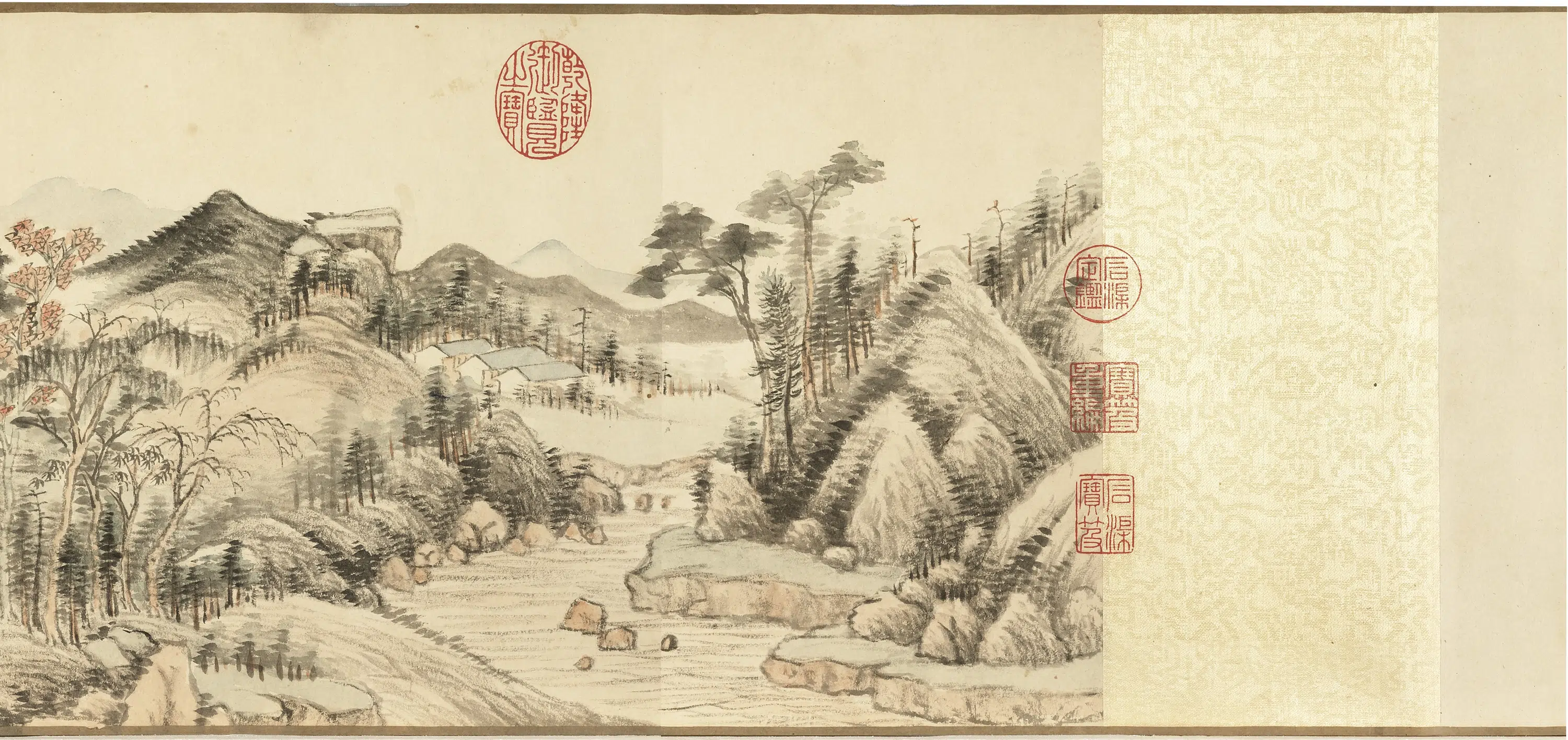 清代【钱维城】《画江村秋霁卷》 第3张