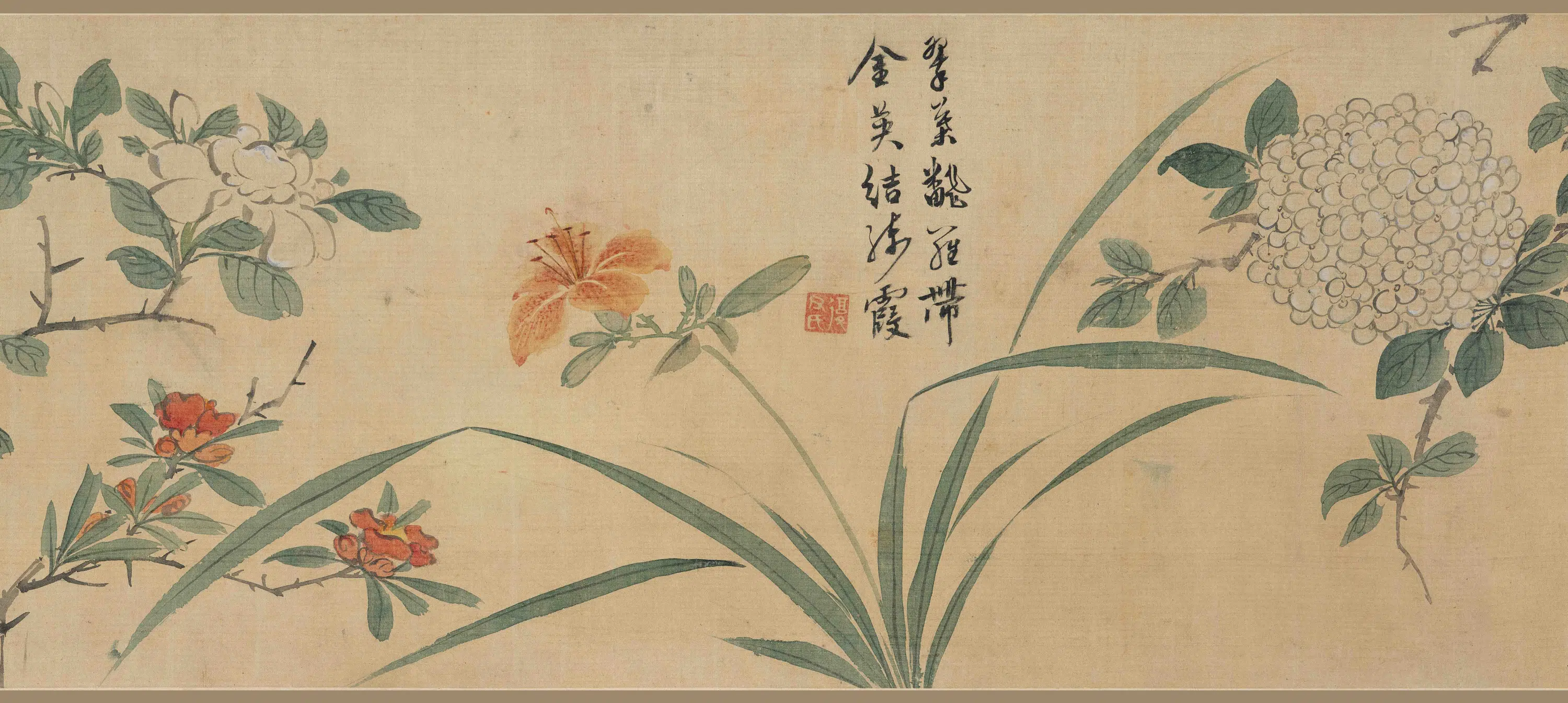 明朝【陈淳(道复)】《花卉图卷-3》 第5张 明朝【陈淳(道复)】《花卉图卷-3》 第5张