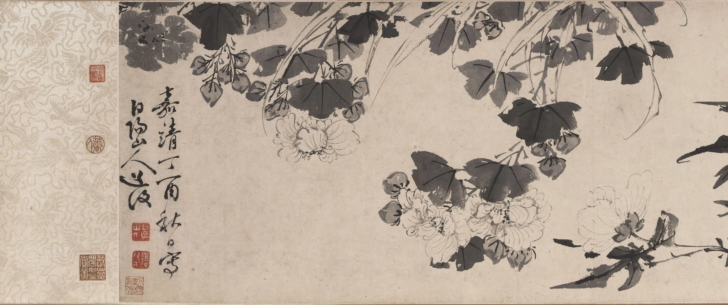明朝【陈淳（道复）】《花卉图卷-2》