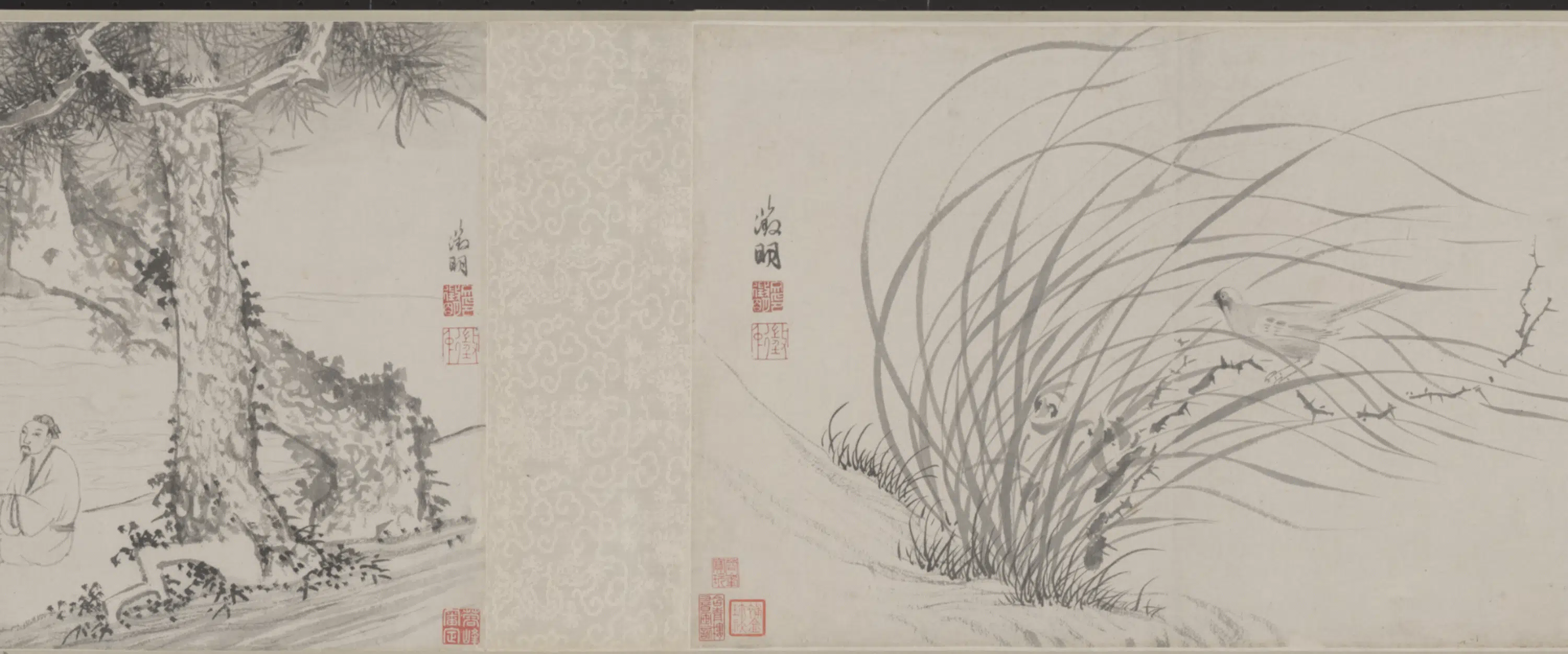 明朝【文徵明】《杂画四段卷》 第3张 明朝【文徵明】《杂画四段卷》 第3张