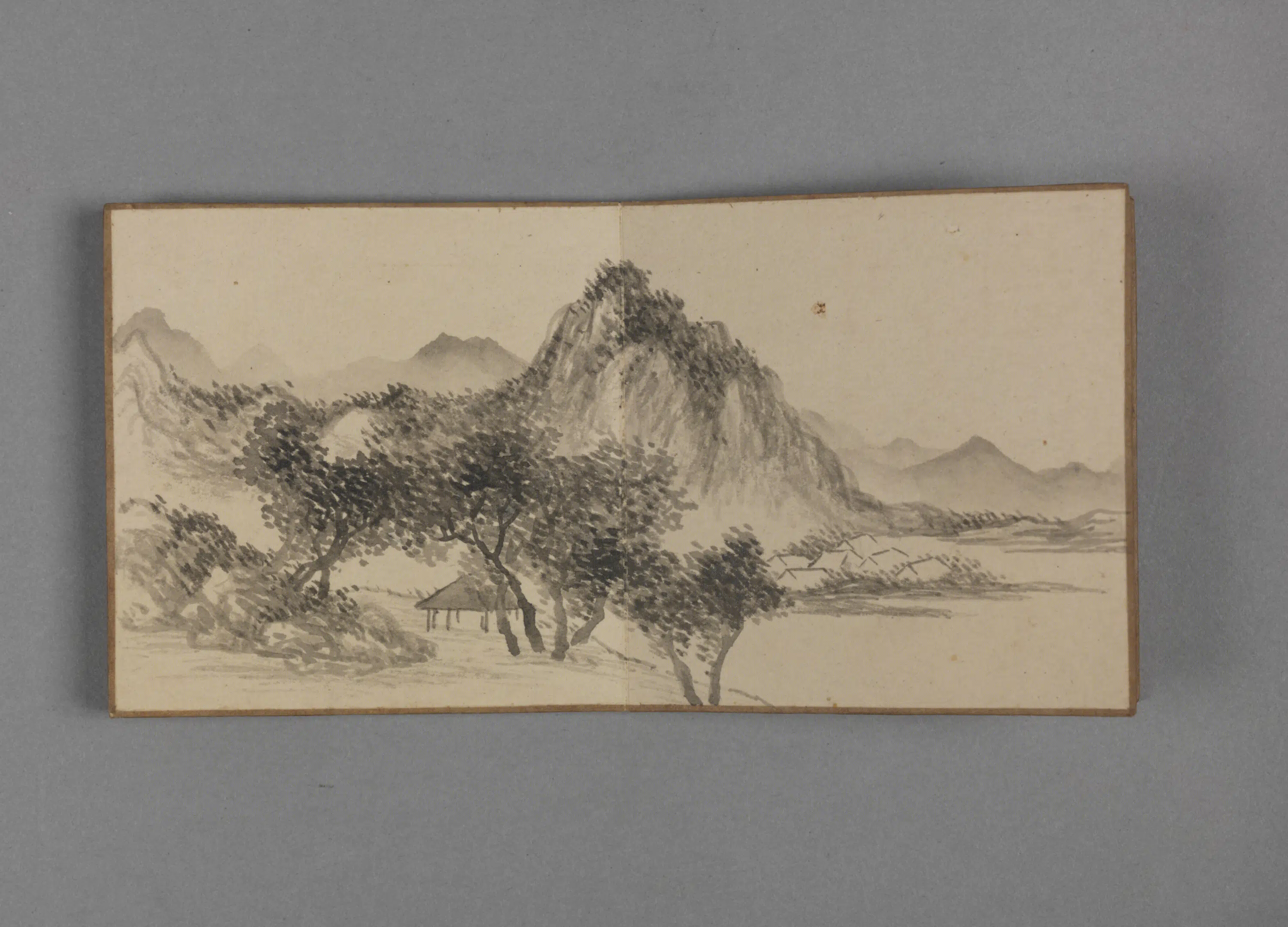 清代【董邦达】《山水册-2（12开）》 第11张