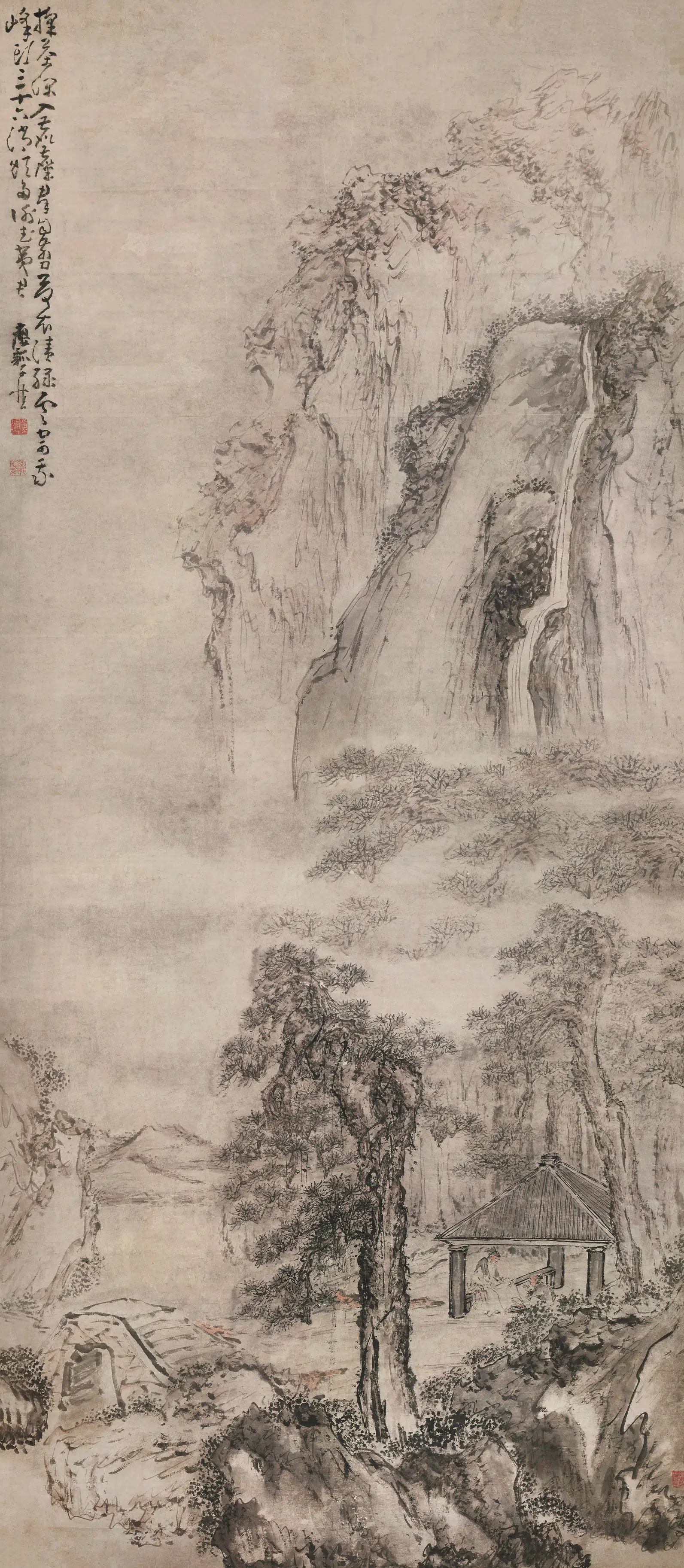 清代【黄慎】《采茶图轴》