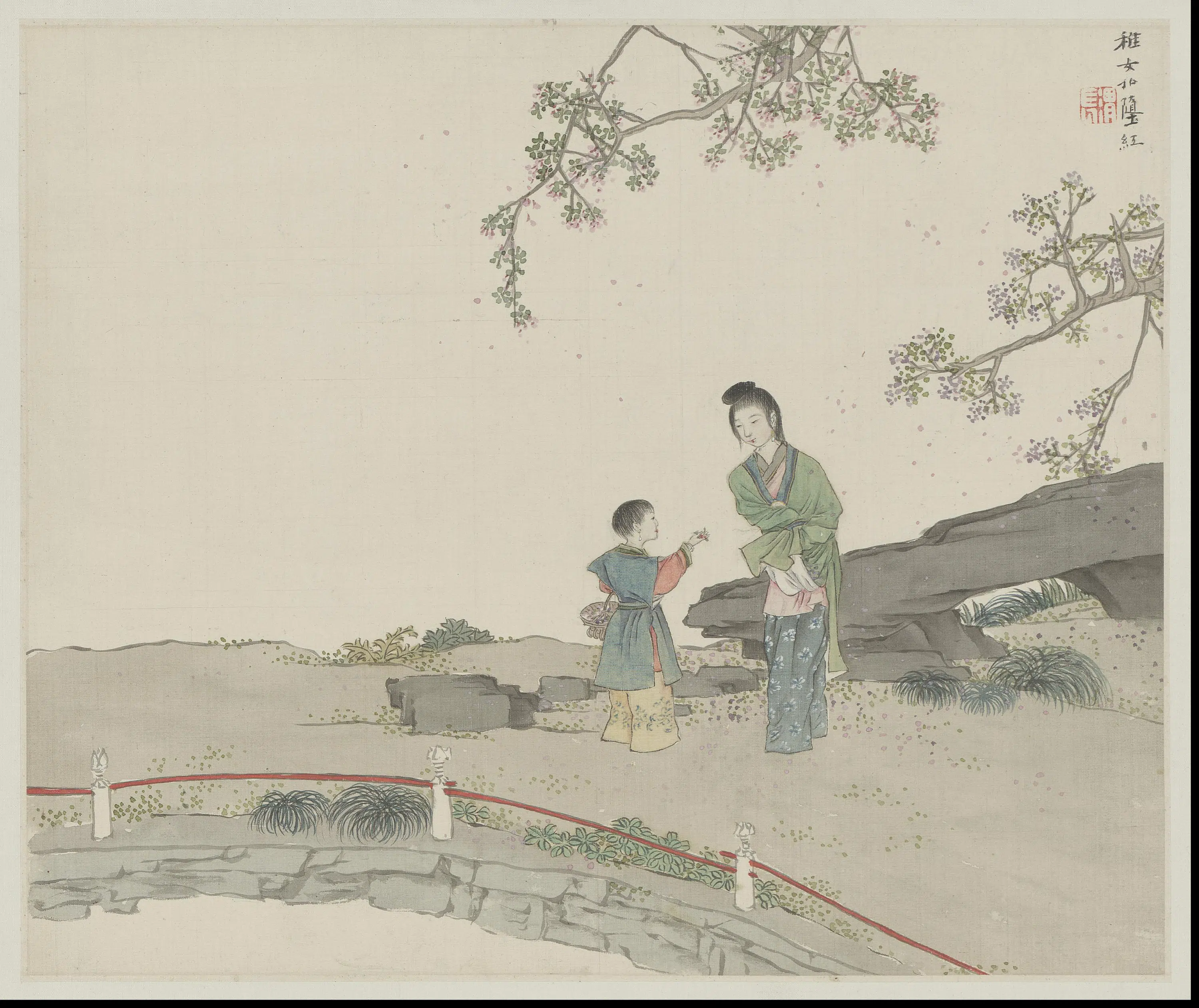清代【任熊】《姚燮诗意图第十册-24开》 第13张