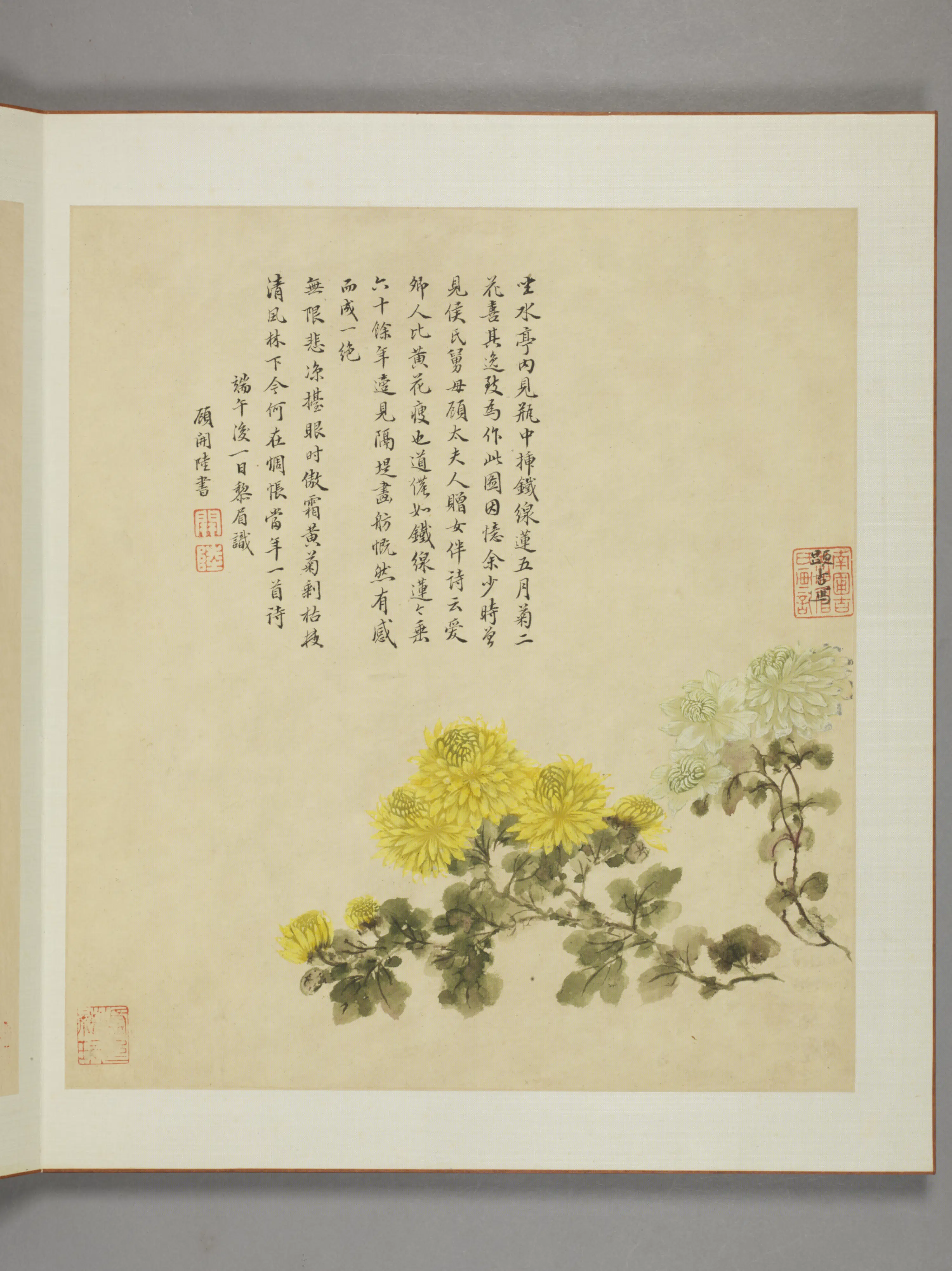 清代【邹显吉】《花卉图册》 第4张