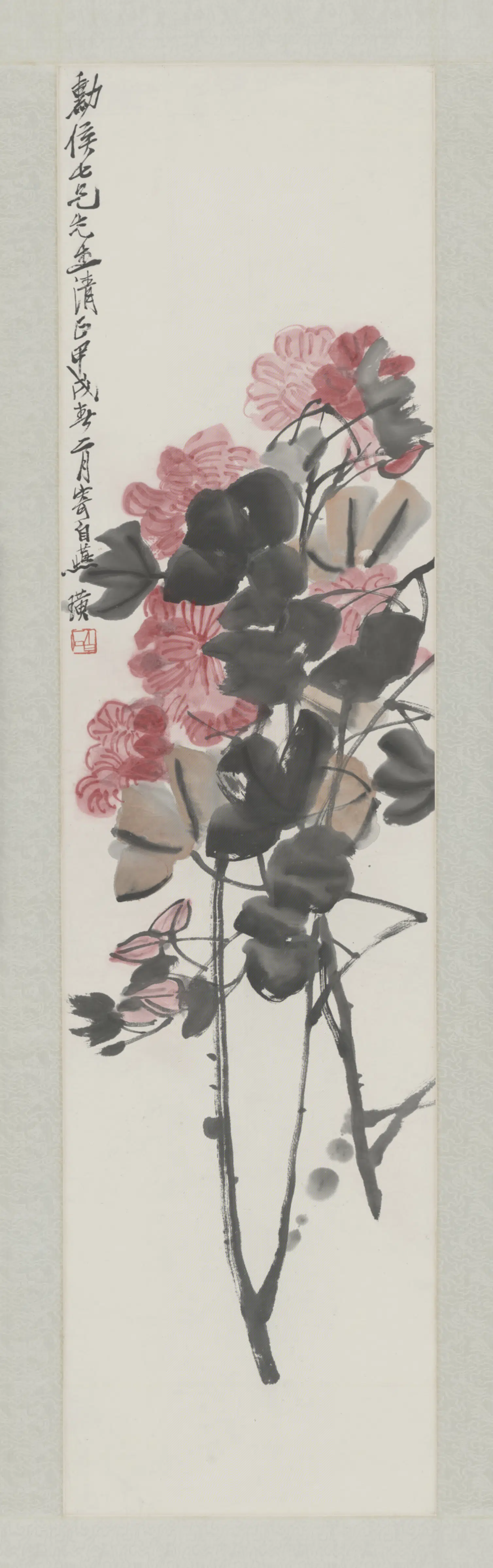 近现代【齐白石】《芙蓉轴》