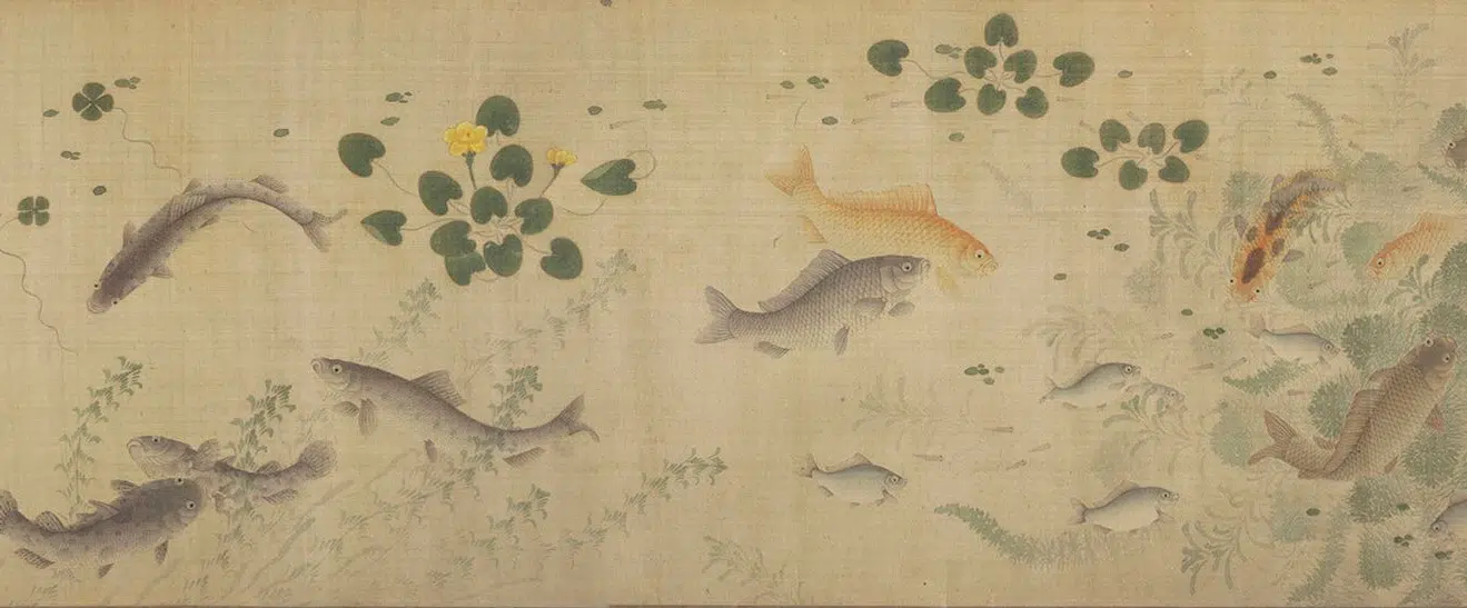 明代【佚名】《群鲜朝鲤图》 第4张