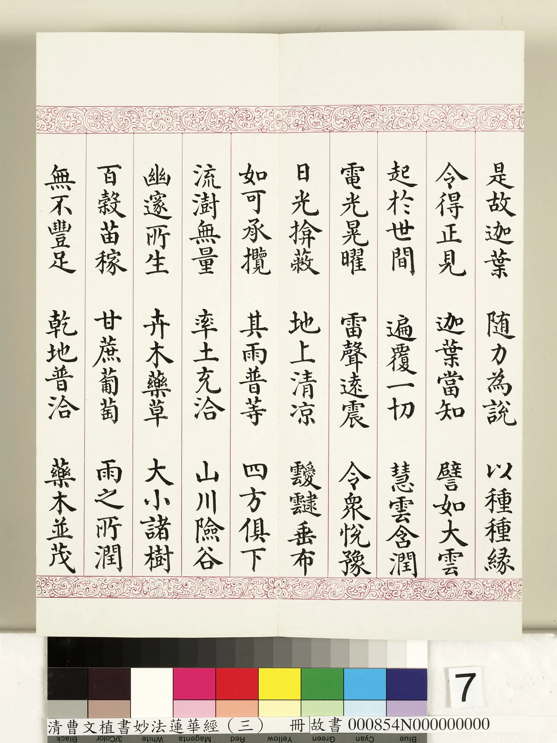 清代【曹文埴】《妙法莲华经（三）册》 第67张