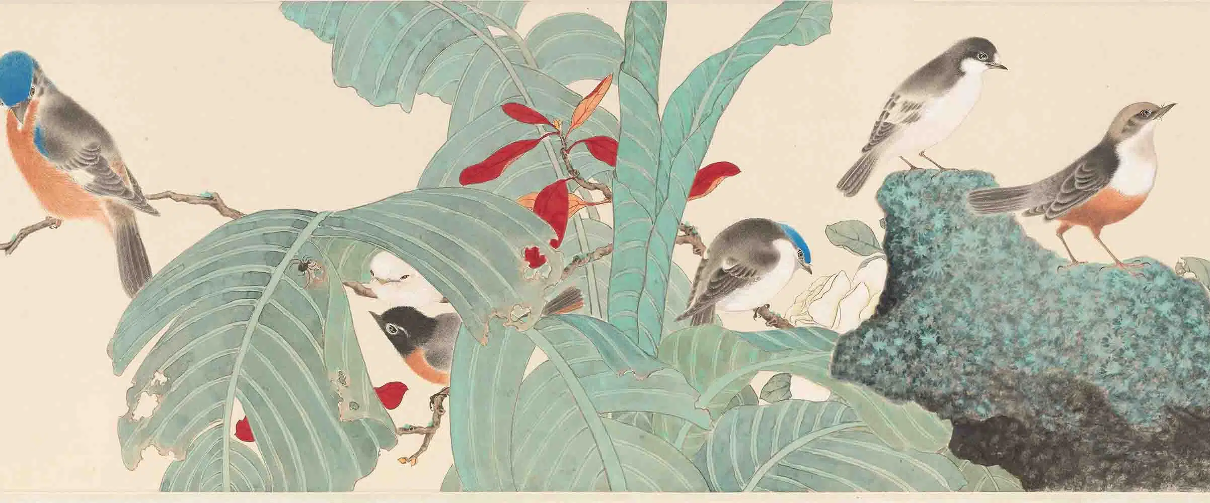 近现代【江寒汀】《百禽图卷》 第4张 近现代【江寒汀】《百禽图卷》 第4张
