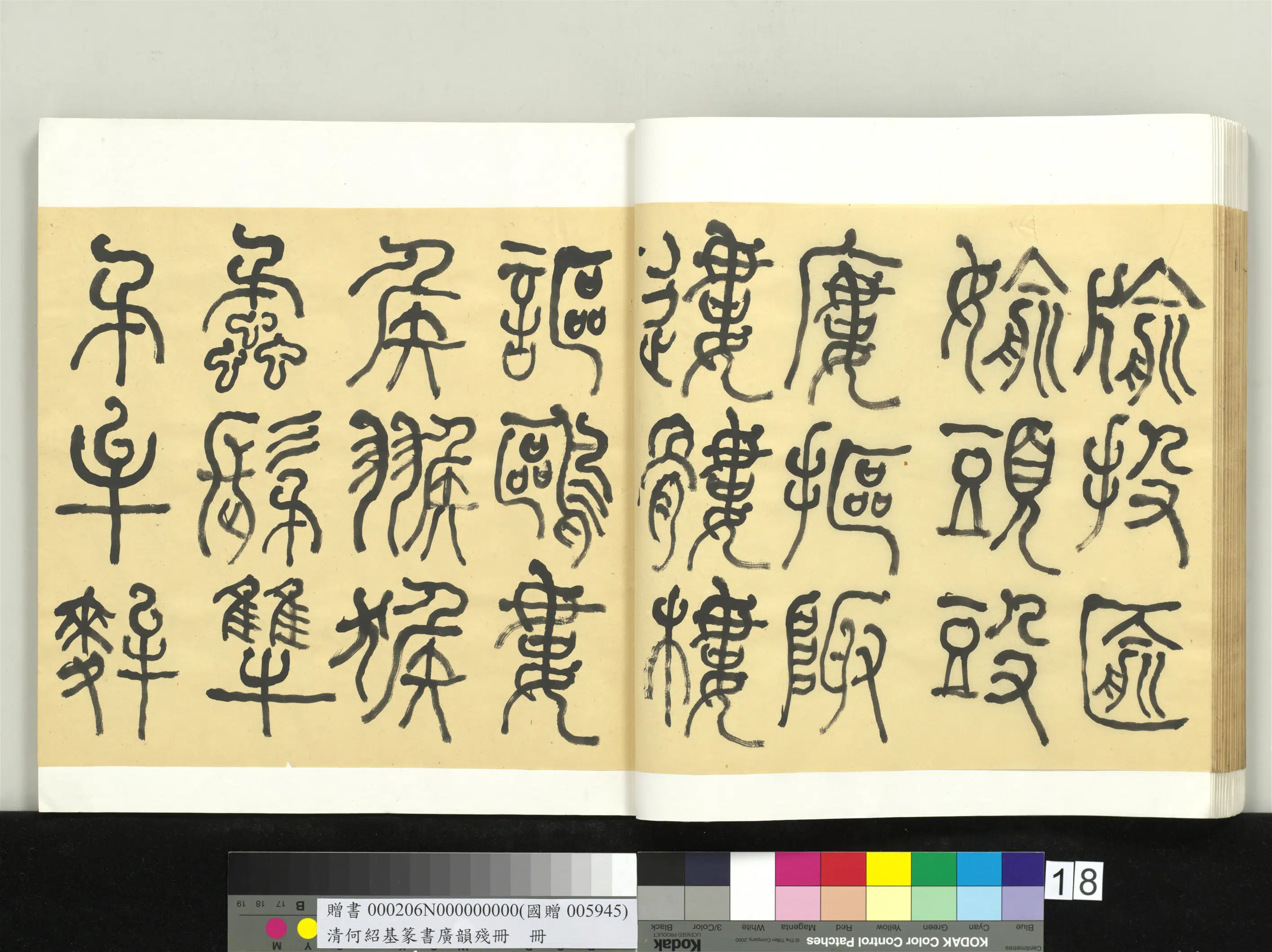 清代【何绍基】《篆书广韵册》 第18张