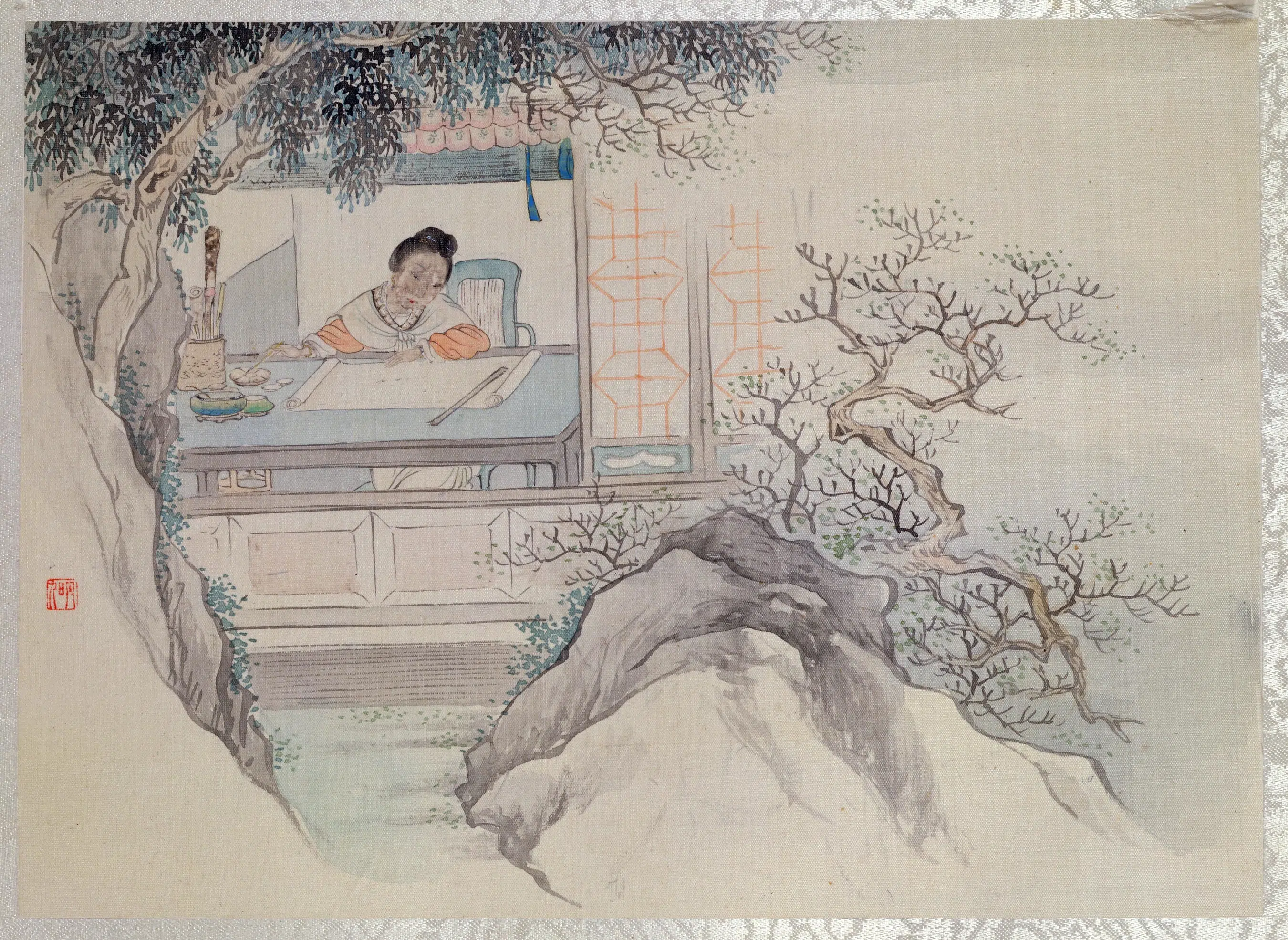 清代【费丹旭】《十二金钗图册》 第6张
