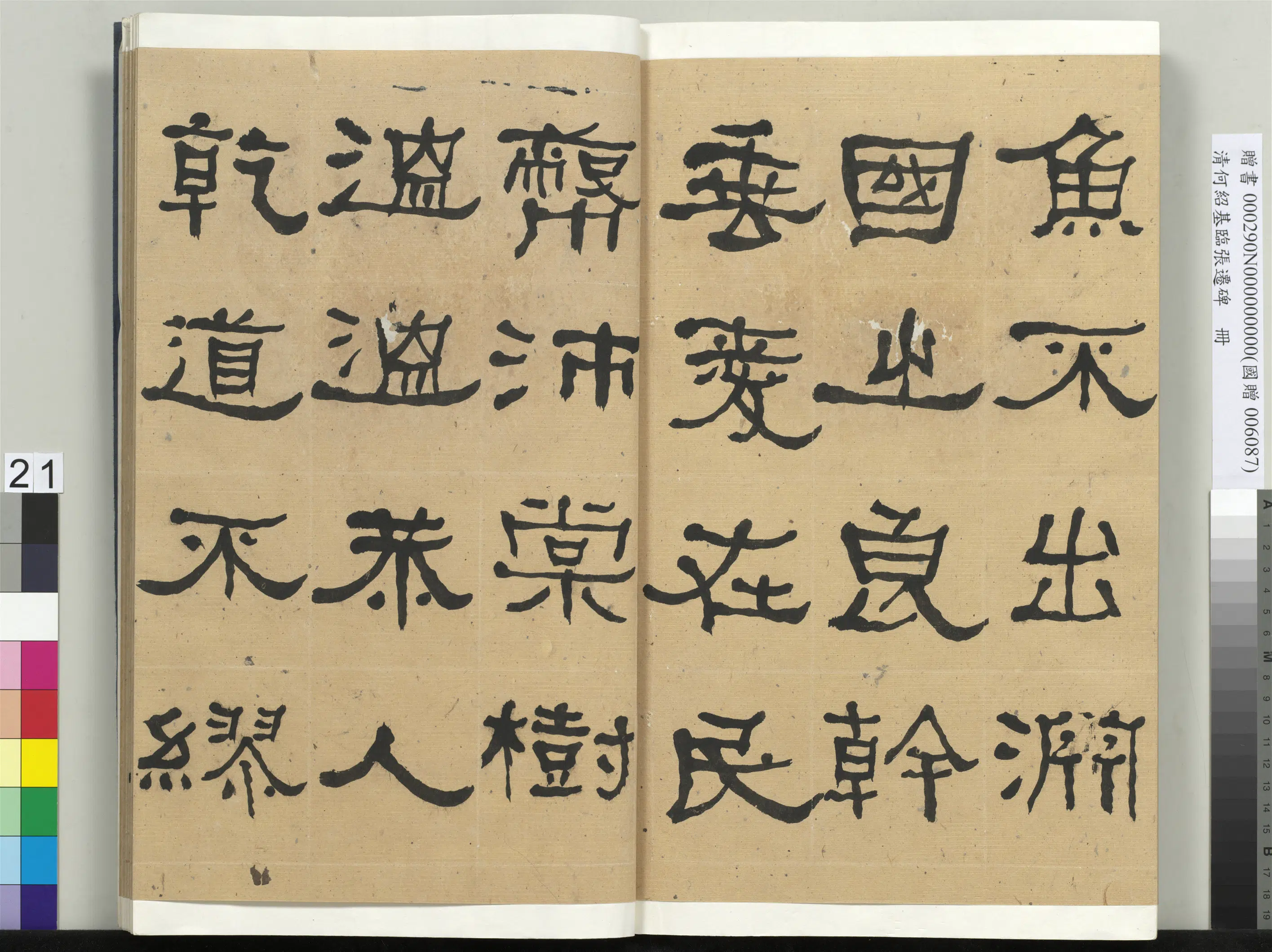 清代【何绍基】《临张迁碑册-2》 第21张