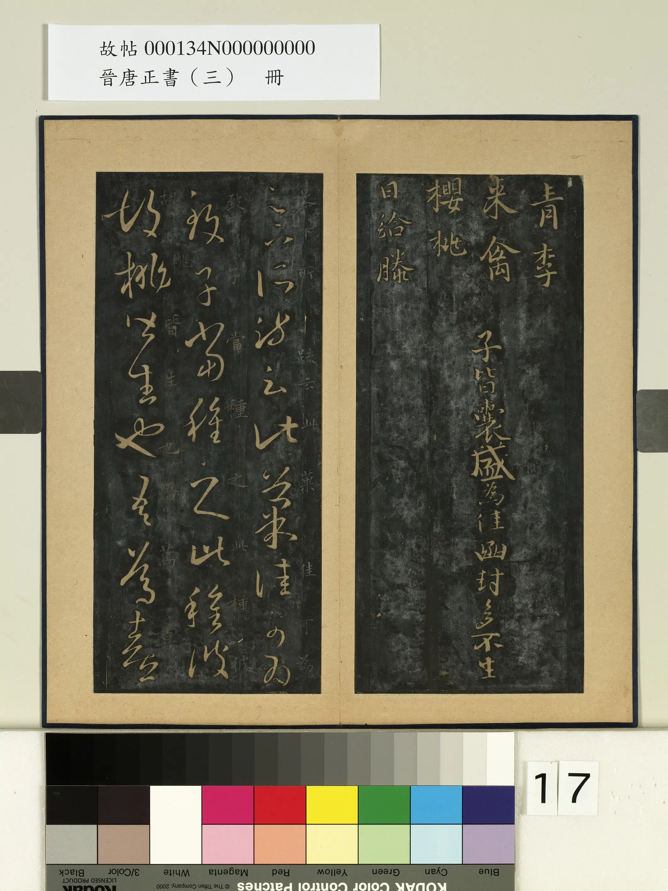 东晋【王羲之】《晋唐正书（三）册-晋王羲之胡桃帖》