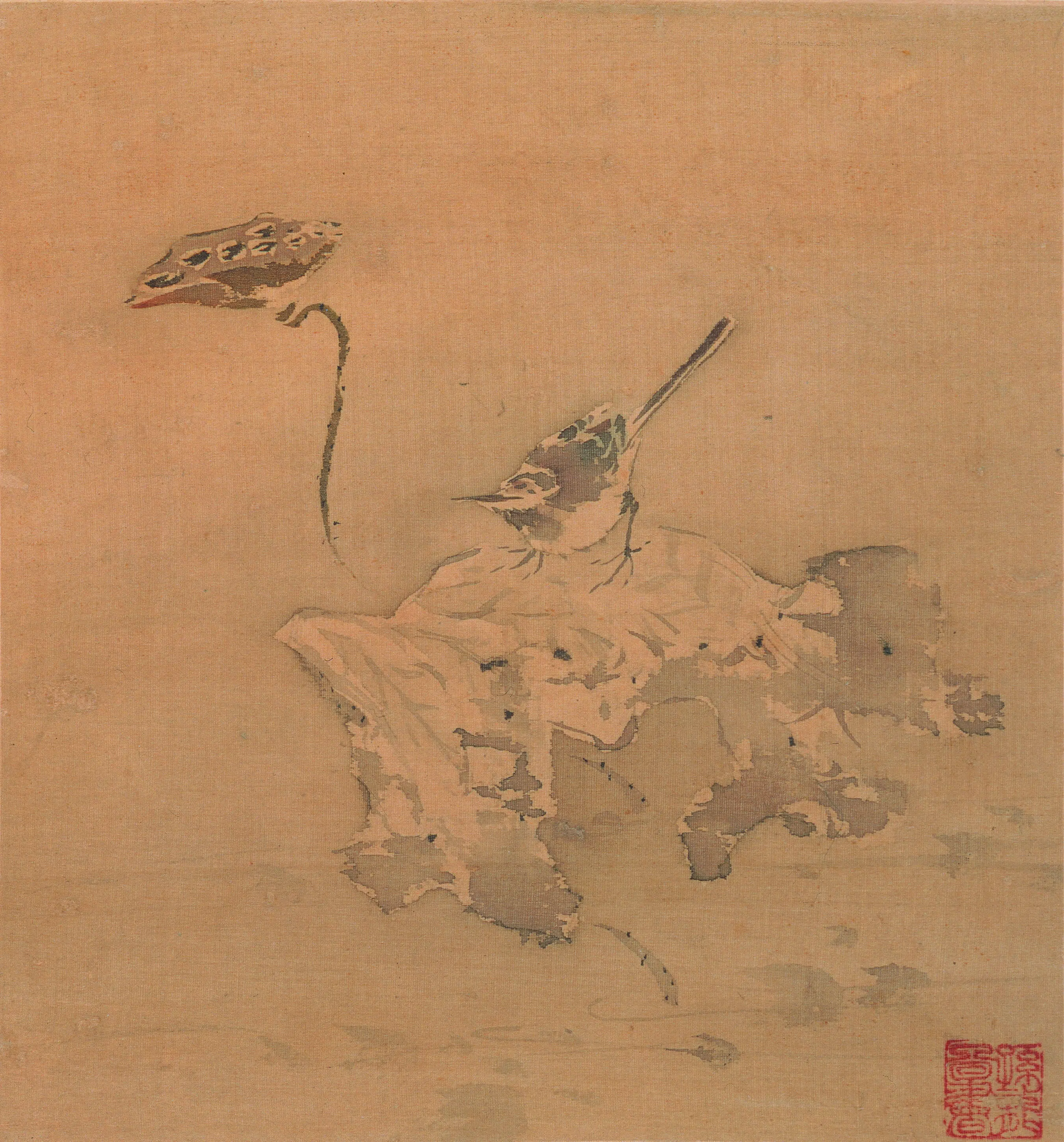 明朝【孙隆（孙龙）】《花鸟草虫册》 第5张
