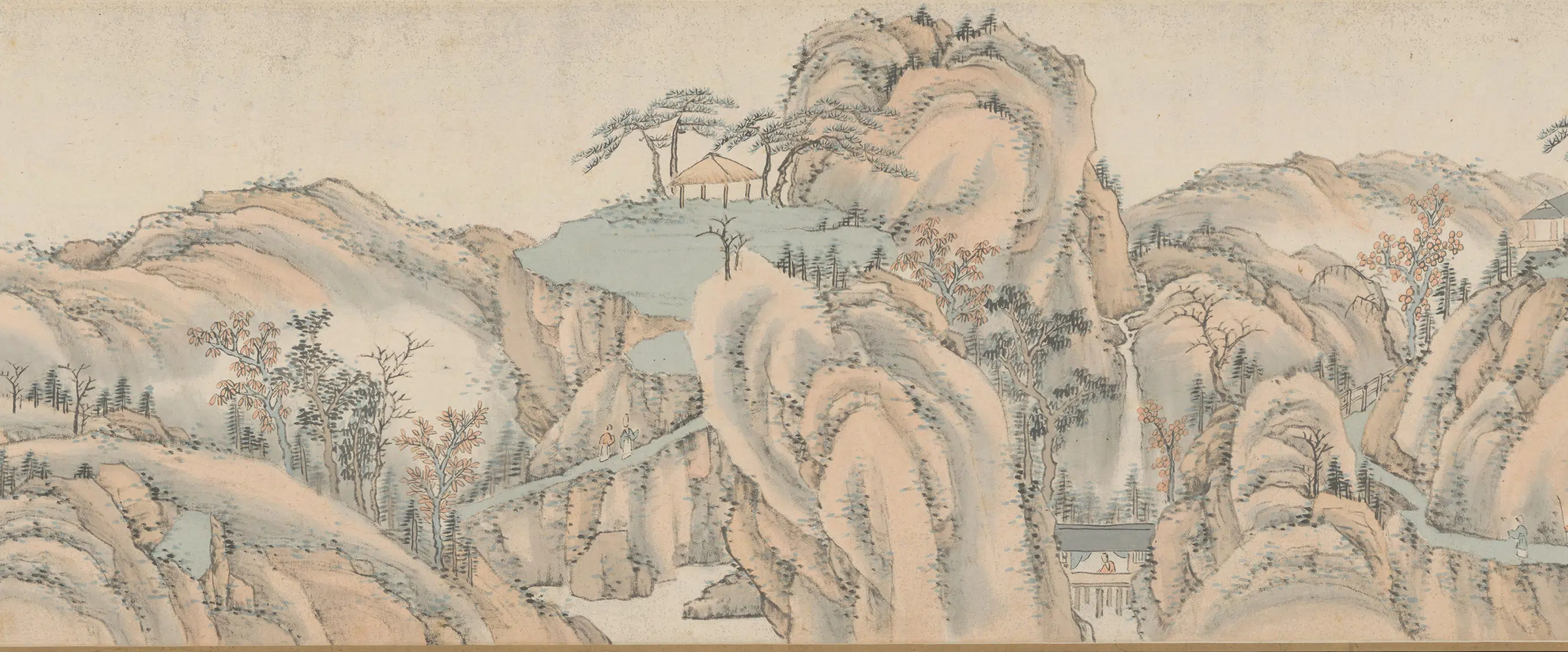 清代【萧云从】《山水图卷》 第13张