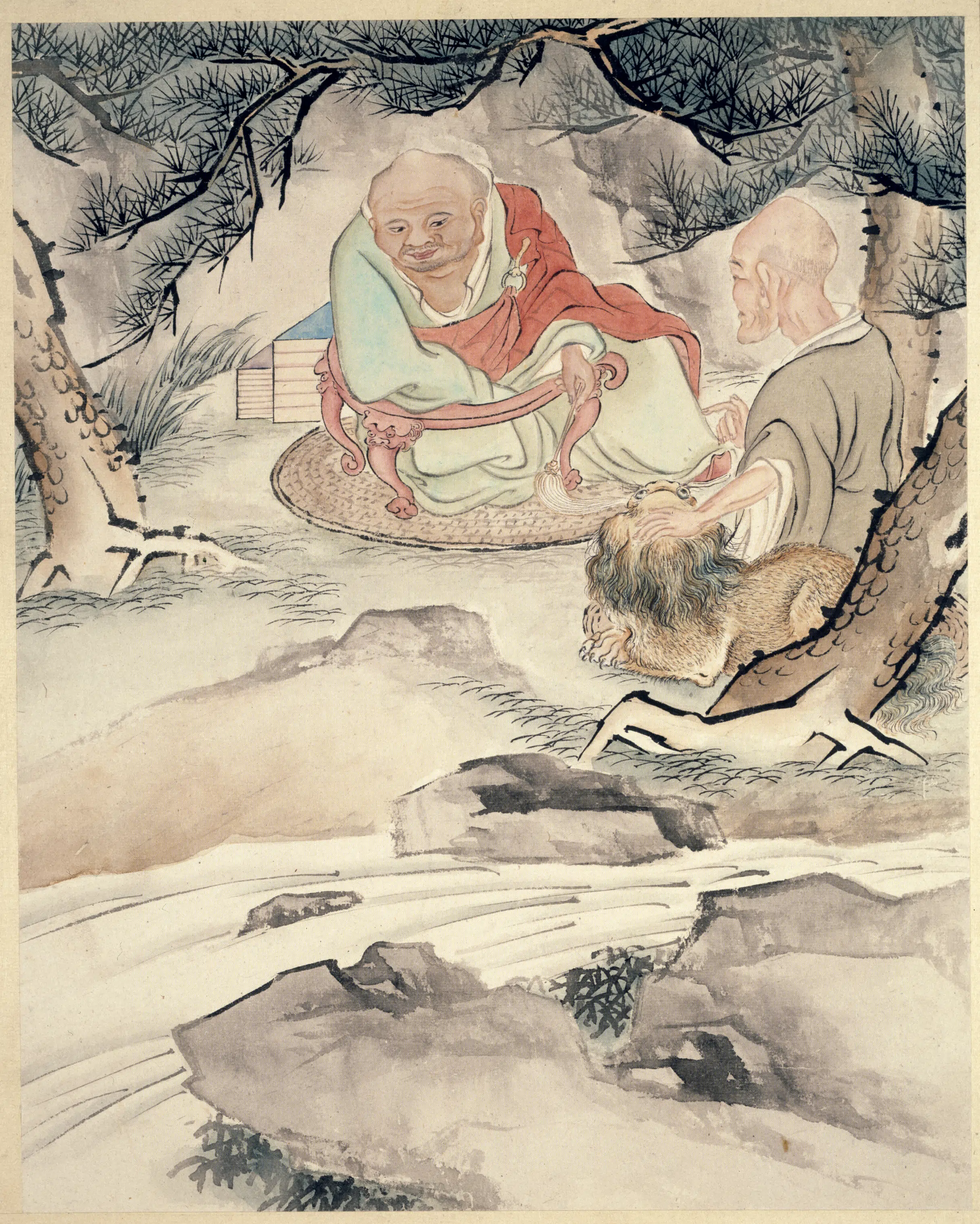 清代【贾全】《十六罗汉册（8开）》 第2张