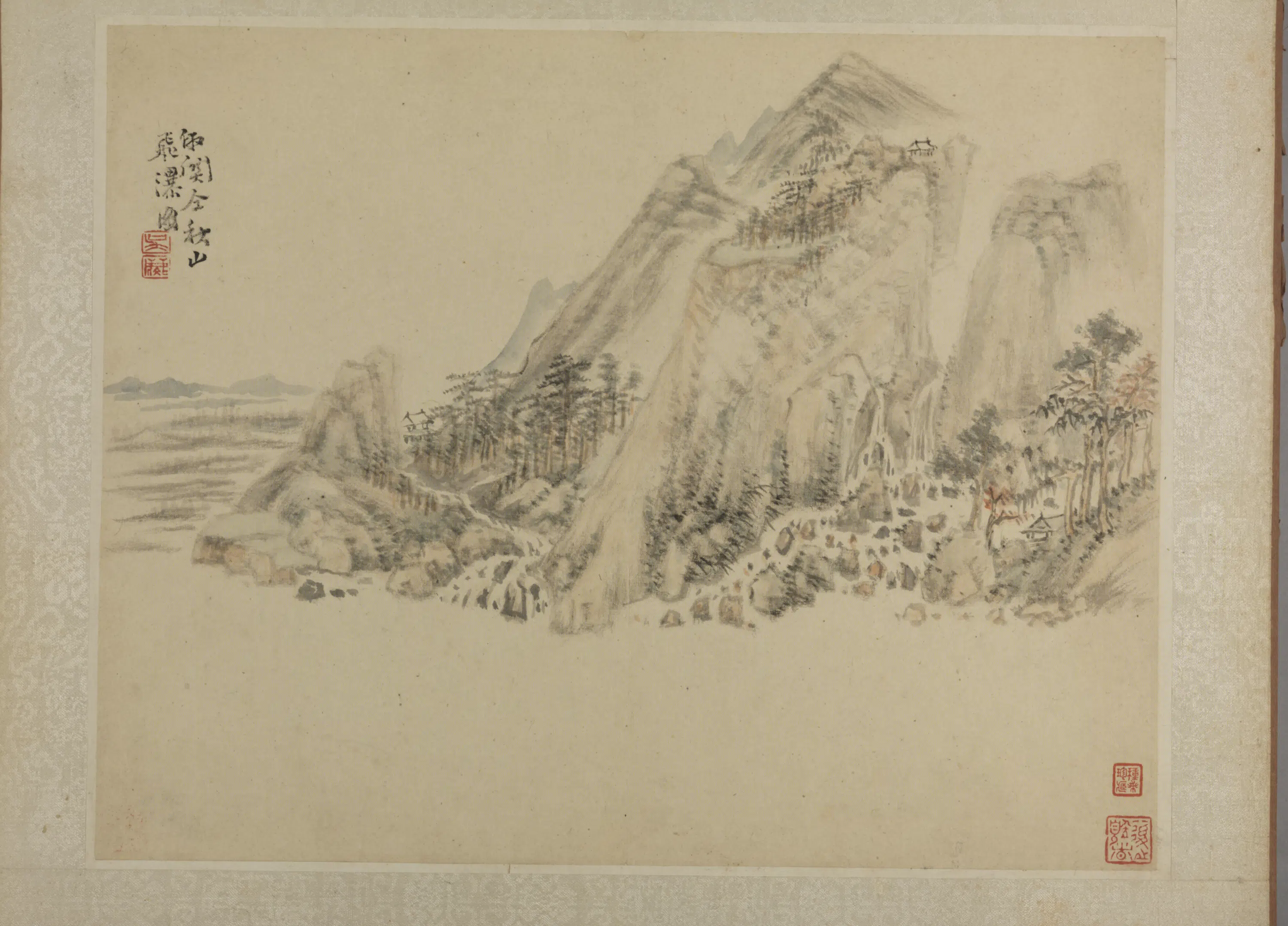 清代【吴麐】《仿古山水册》 第3张