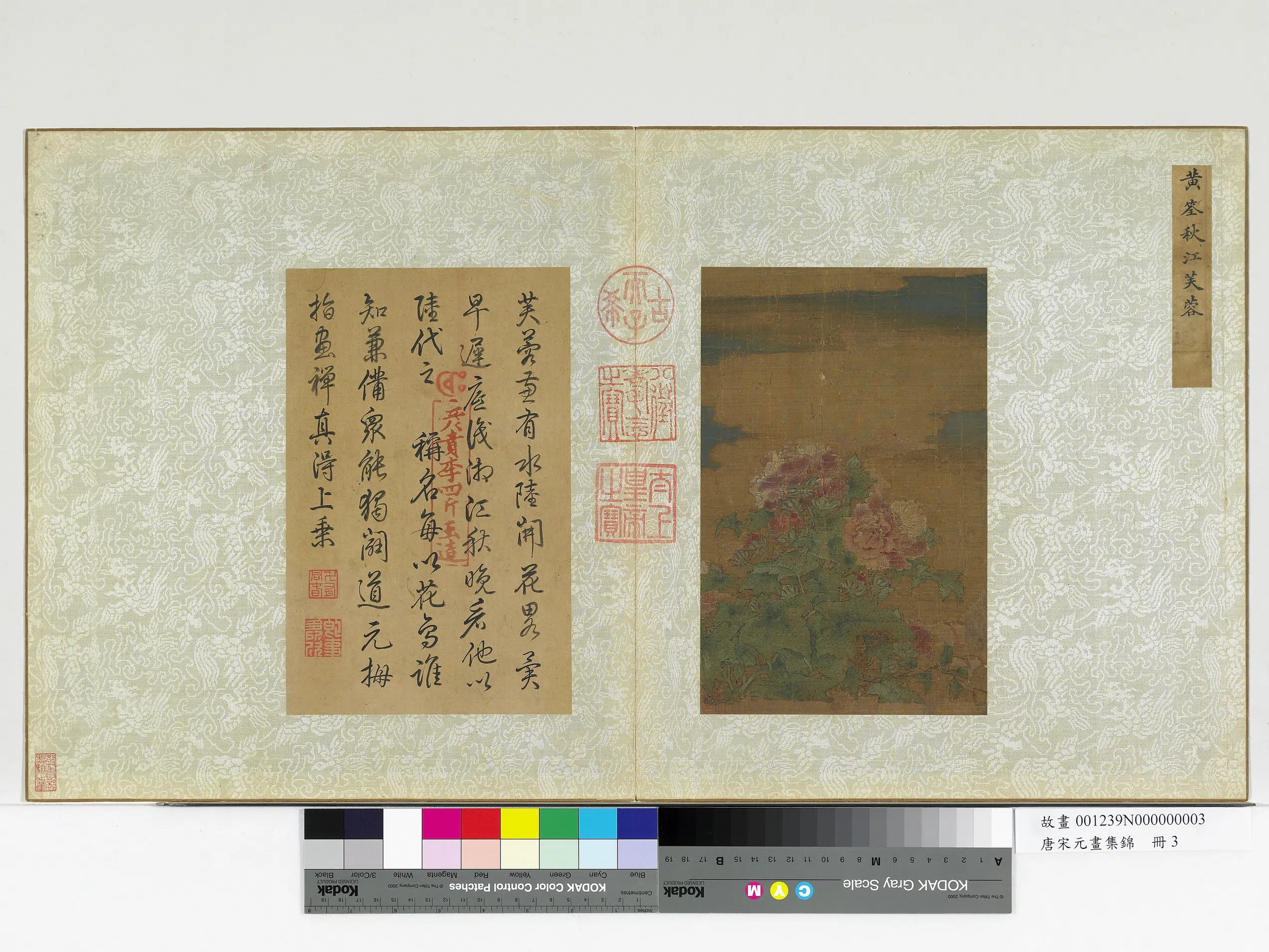 五代十国前后蜀【黄筌（荃）】《秋江芙蓉图-唐宋元画集锦册》 第1张