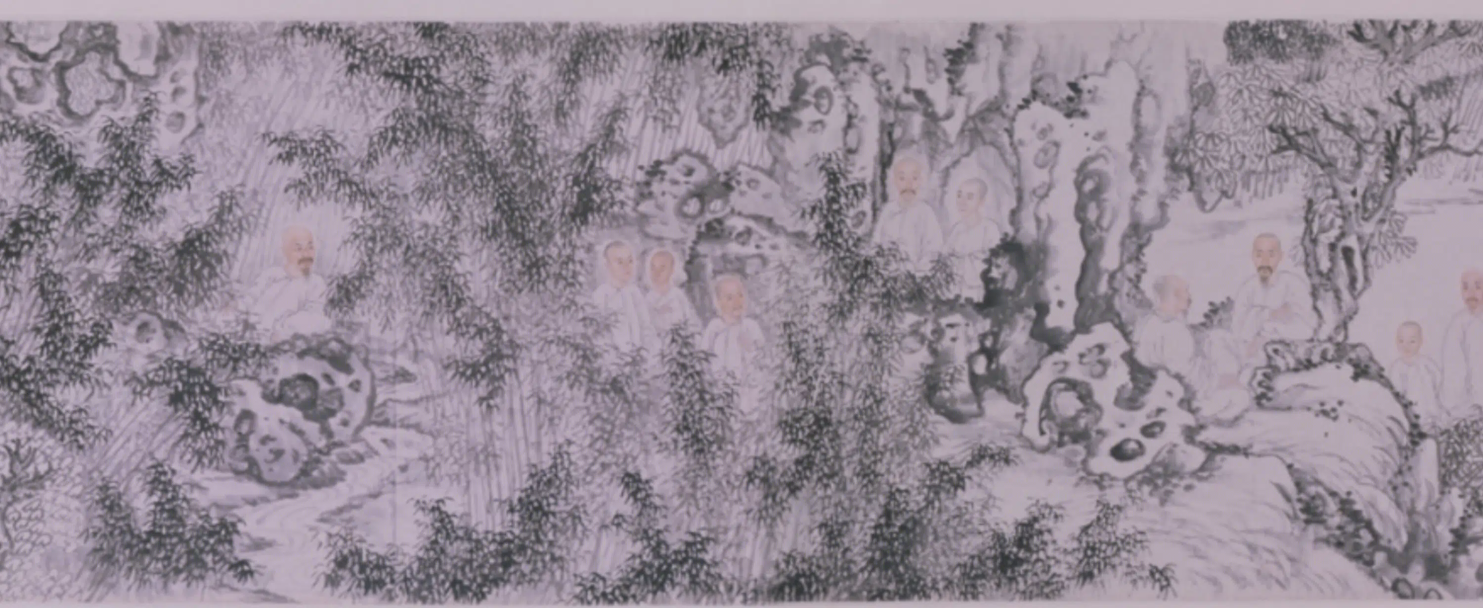 清代【罗聘】《清人画项穆之补景兄弟竹林像卷》 第9张 清代【罗聘】《清人画项穆之补景兄弟竹林像卷》 第9张