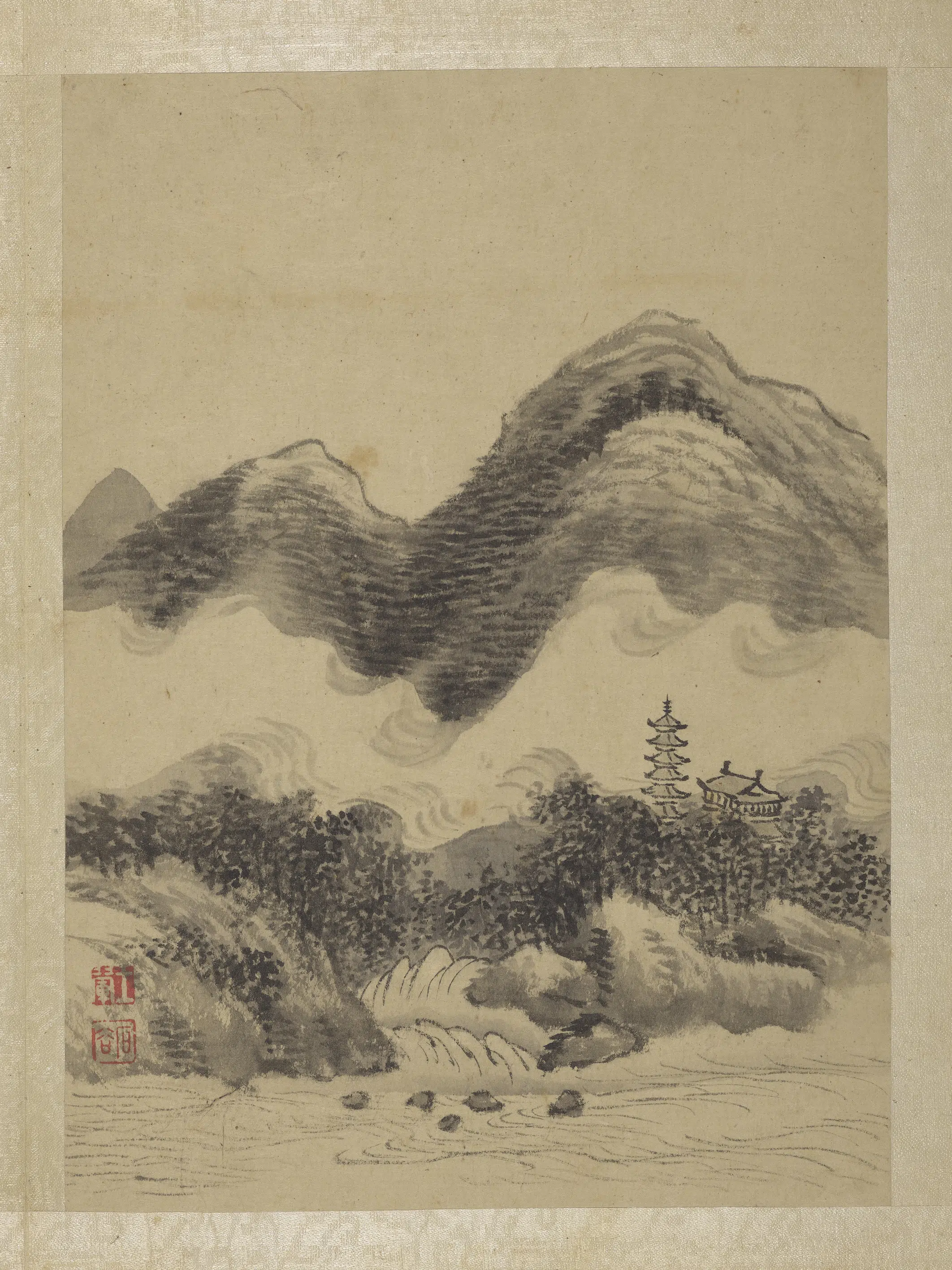 清代【王翚】《画山水册-3》 第4张 清代【王翚】《画山水册-3》 第4张
