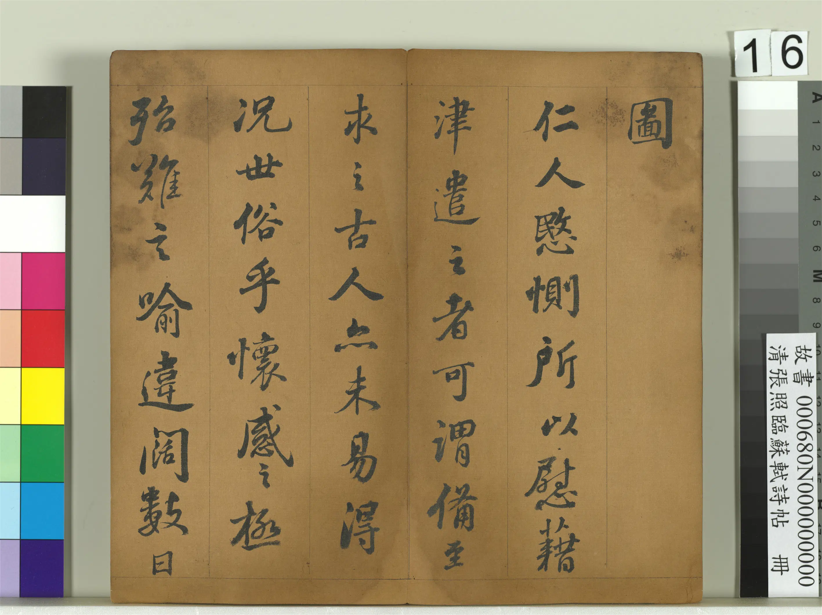 清代【张照】《临苏轼诗帖册》 第8张