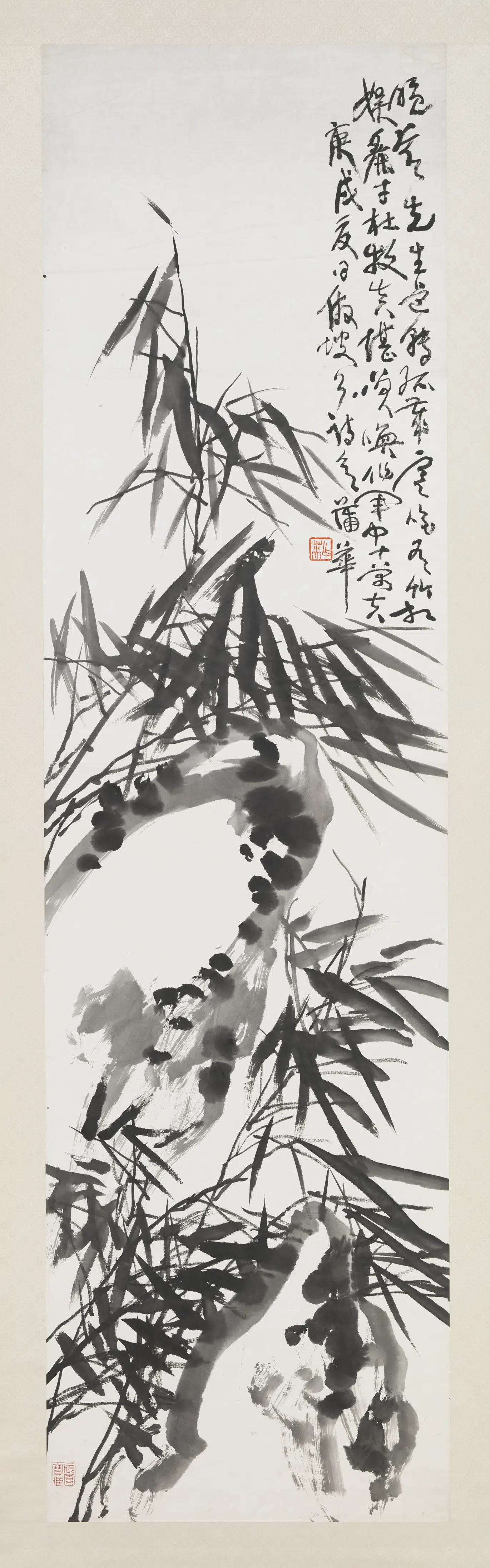 清代【蒲华】《墨竹六屏图轴之四》