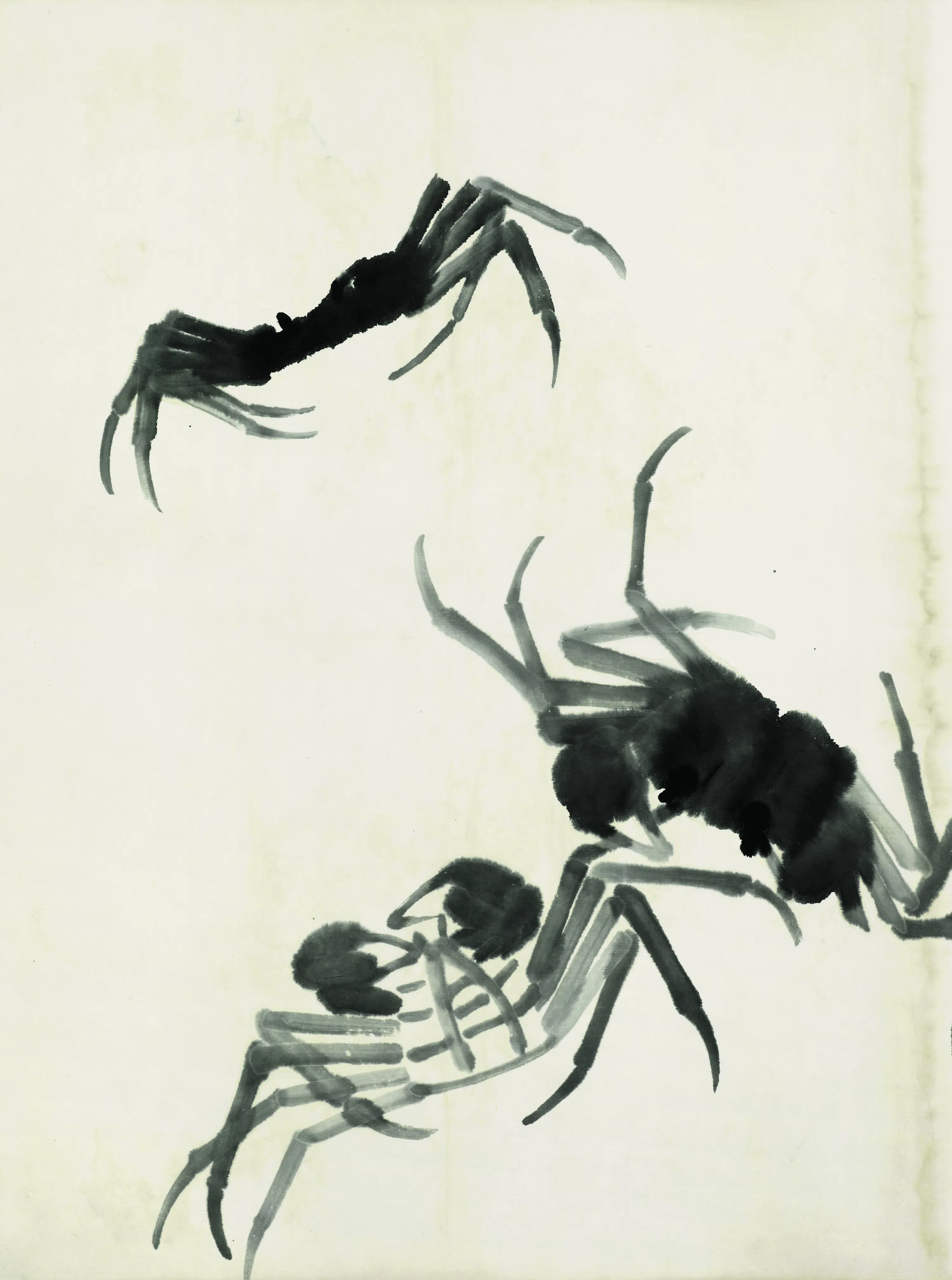 近现代【齐白石】《鱼虾册页之三蟹》