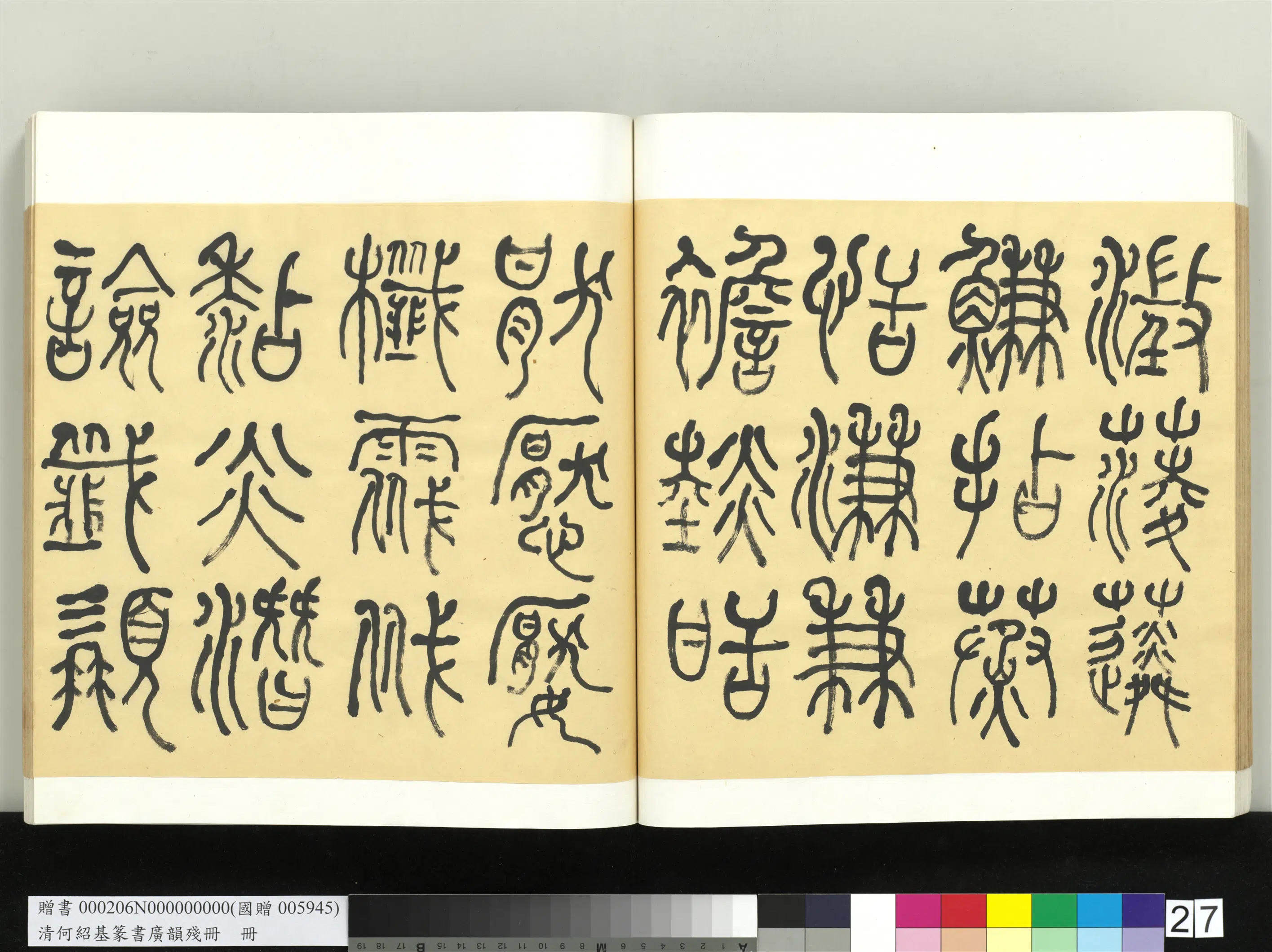 清代【何绍基】《篆书广韵册》 第27张