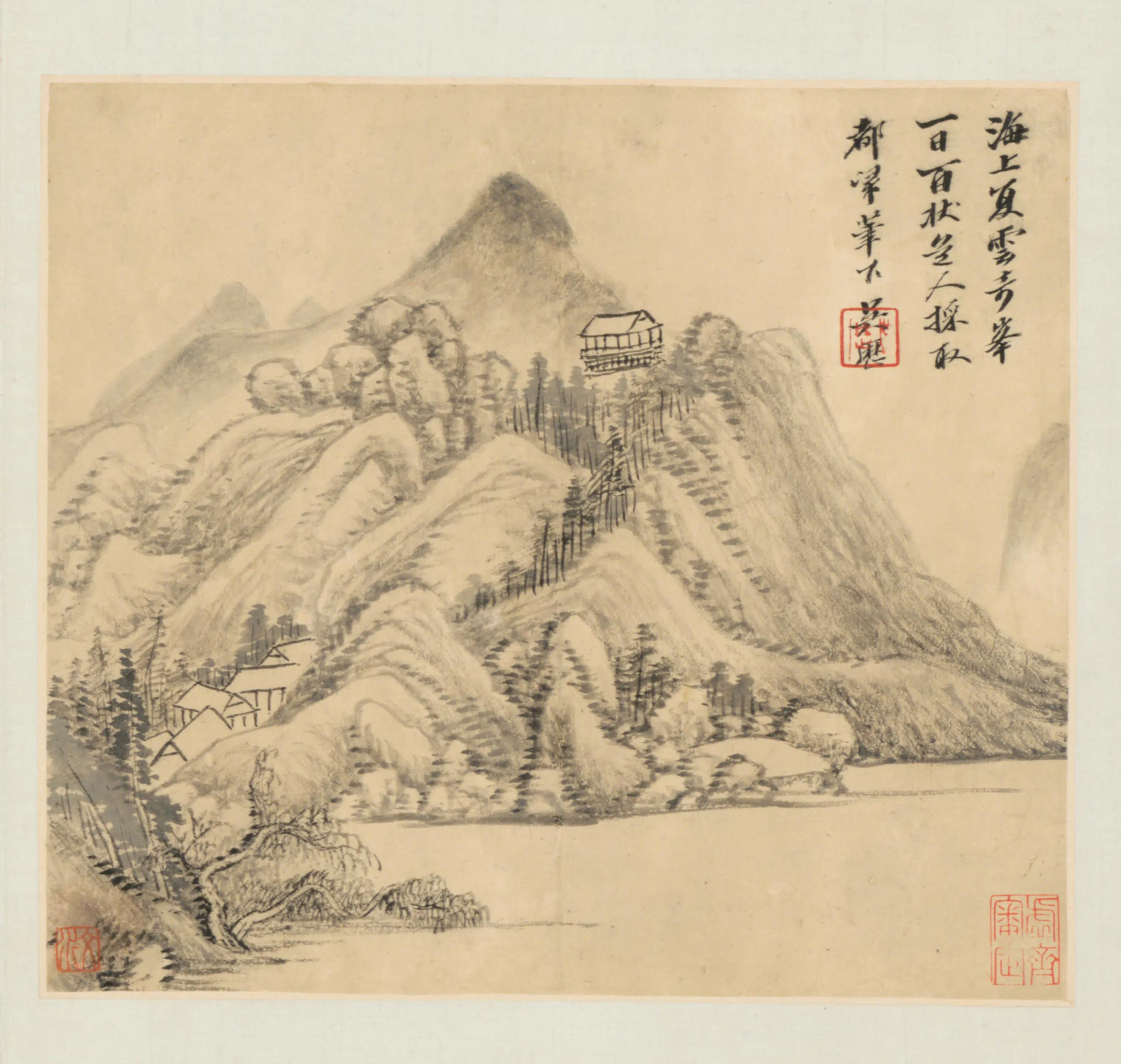 清代【吴历】《山水图册（12开）》 第10张