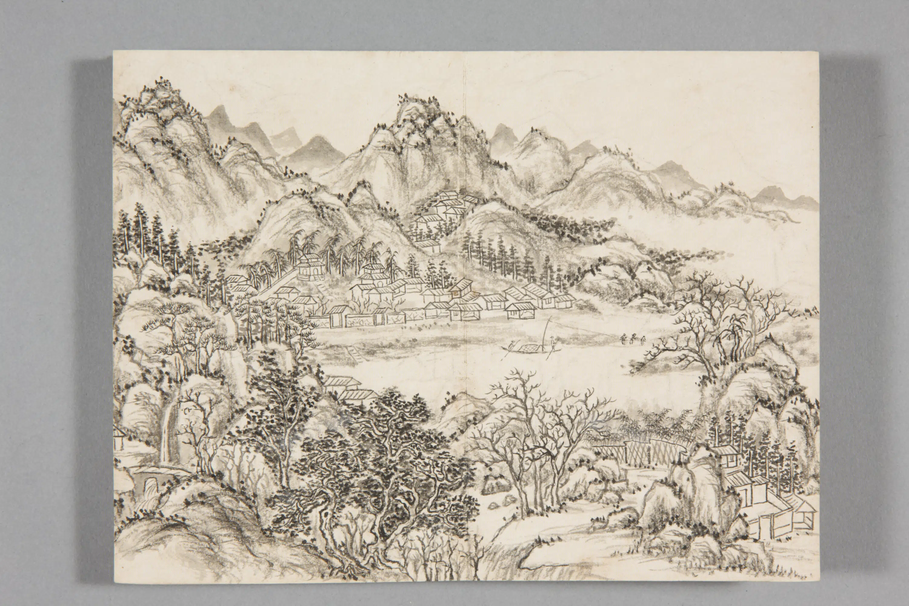 清代【董邦达】《山水册-2(8开)》 第4张 清代【董邦达】《山水册-2(8开)》 第4张