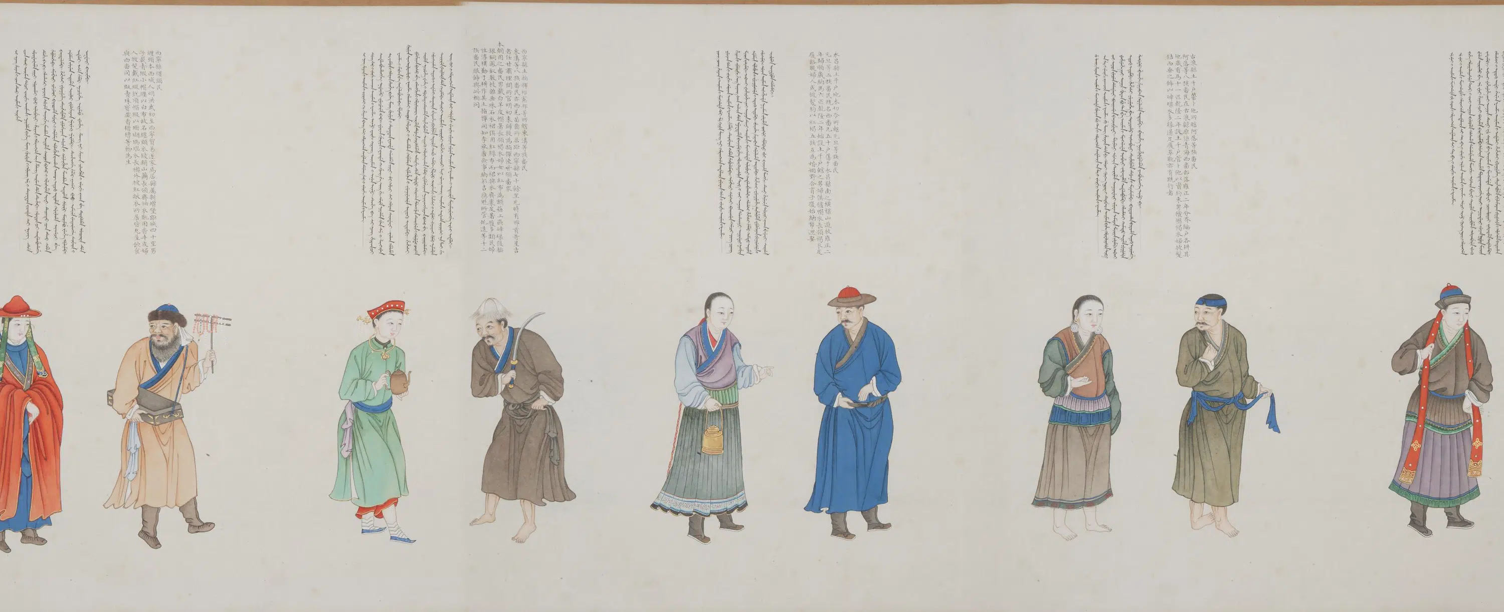 清代【程琳】《沈焕、沈庆兰、黎明、程琳合画职贡图卷第三卷》 第36张
