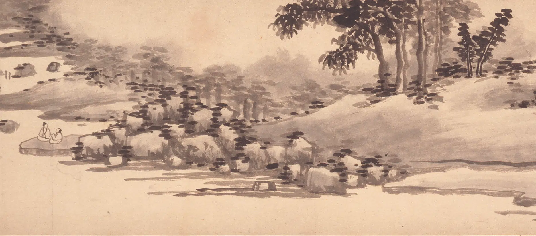 明朝【沈周】《西山云霭图卷》 第8张