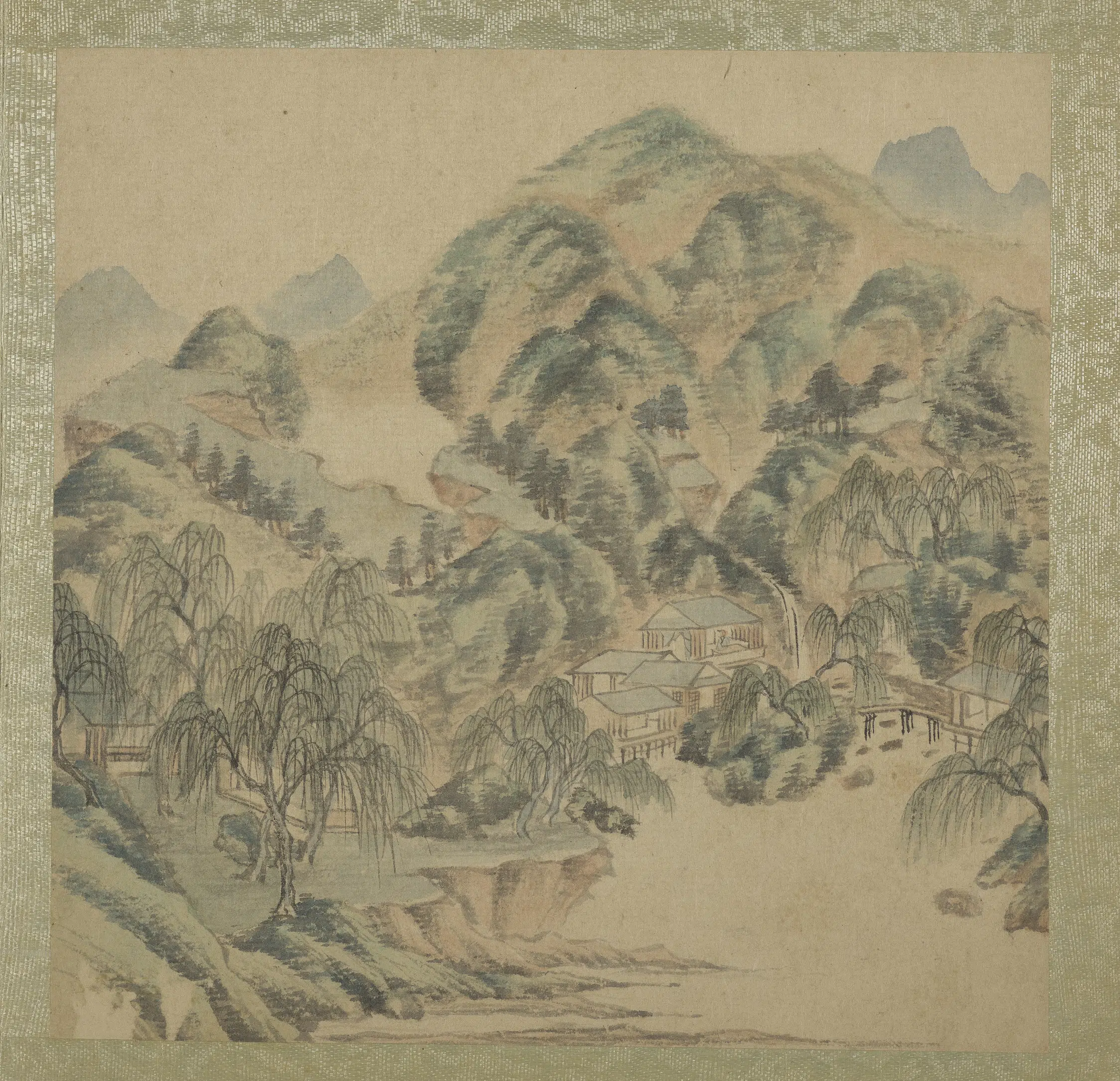 清代【王翚】《拟古山水画册》 第11张 清代【王翚】《拟古山水画册》 第11张