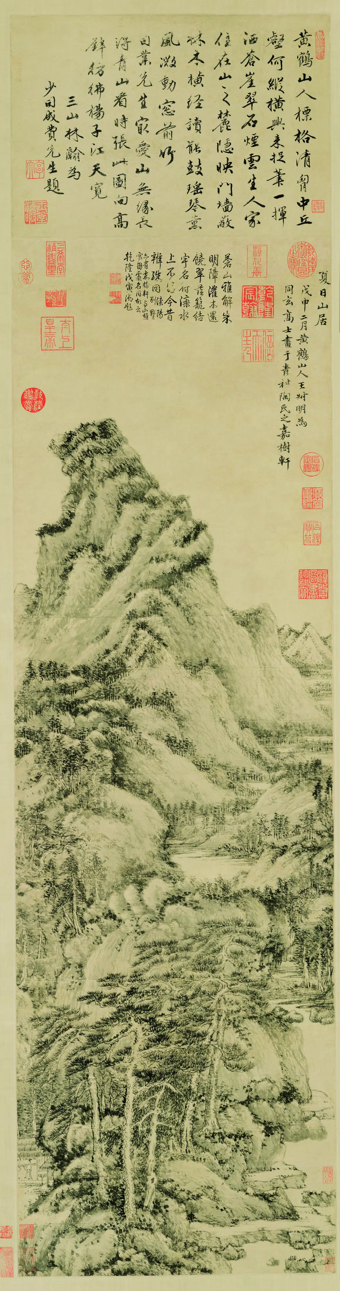元朝【王蒙】《夏日山居图》