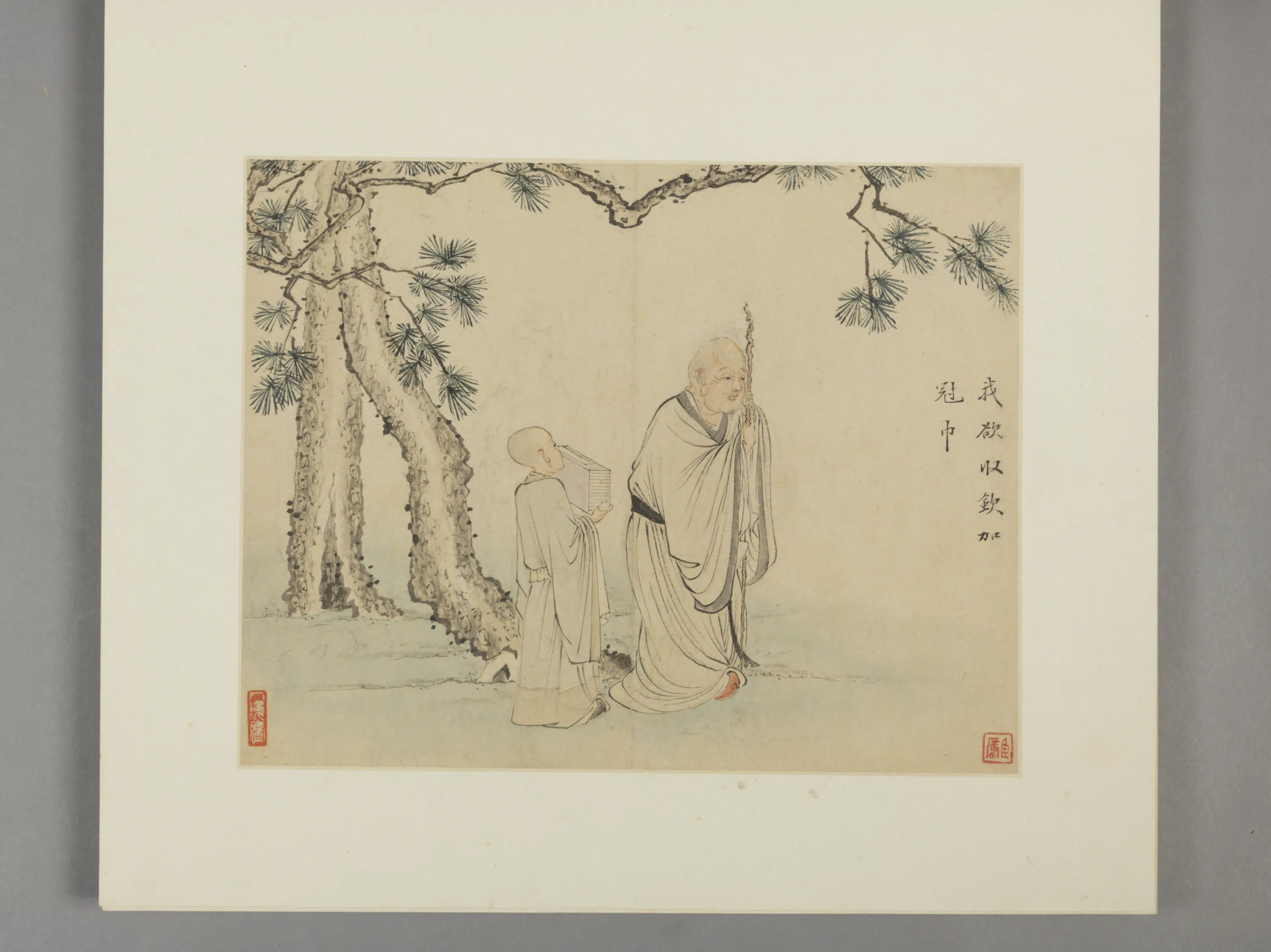 清代【萧晨】《滑稽禅隐图册（10开）》 第3张