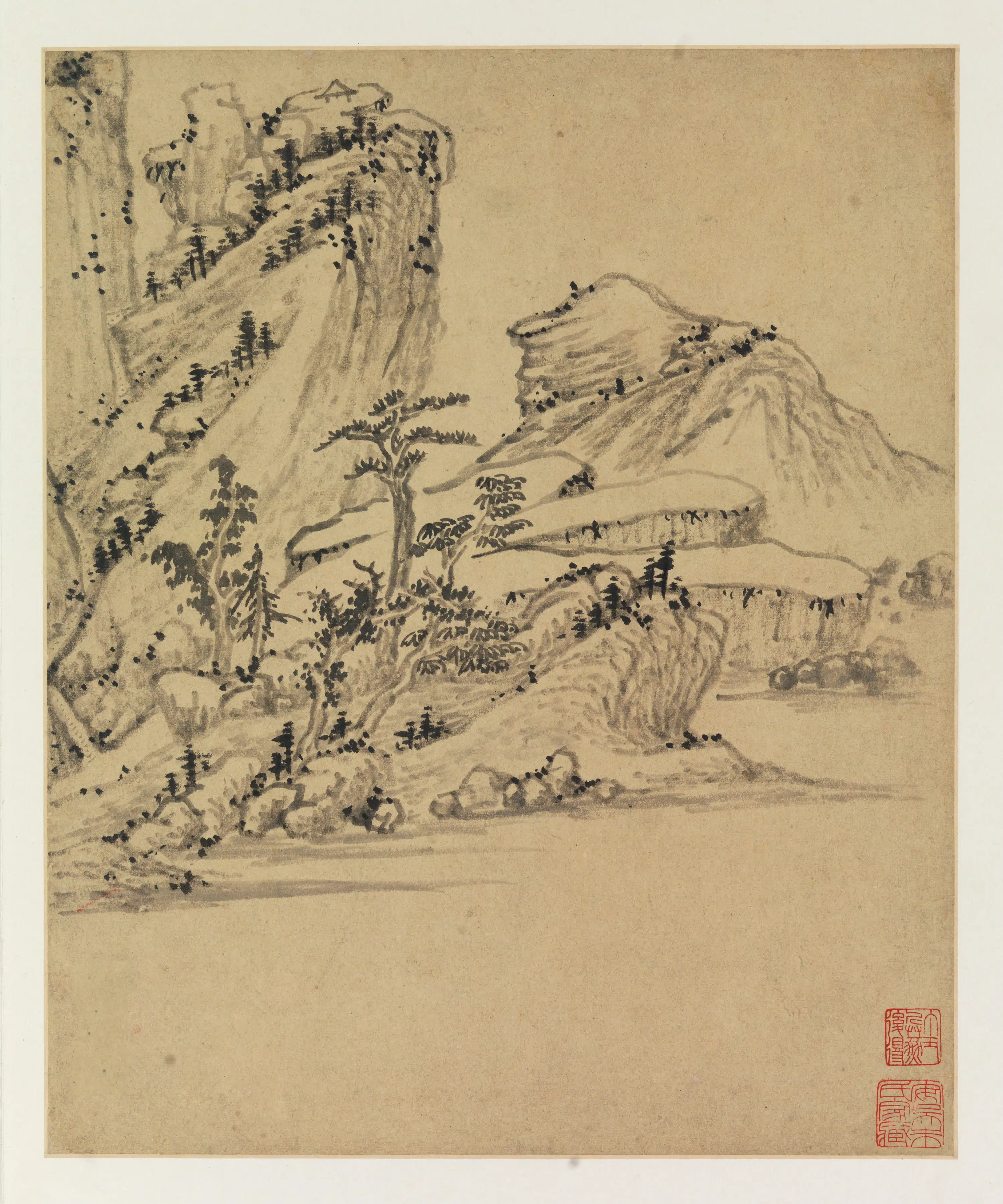 明代【杨文骢】《山水册》 第8张