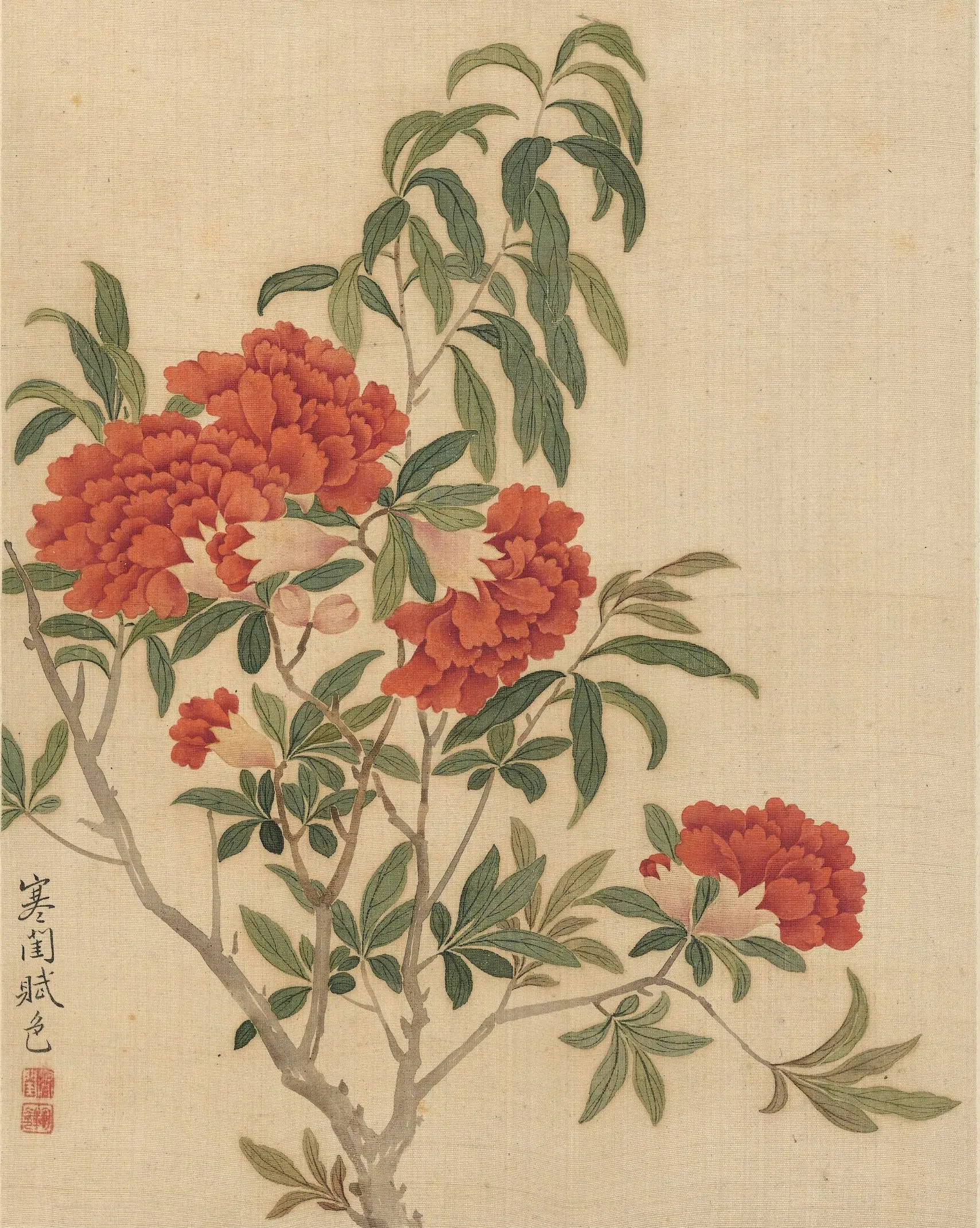 清代【恽冰】《花卉册（十开）》