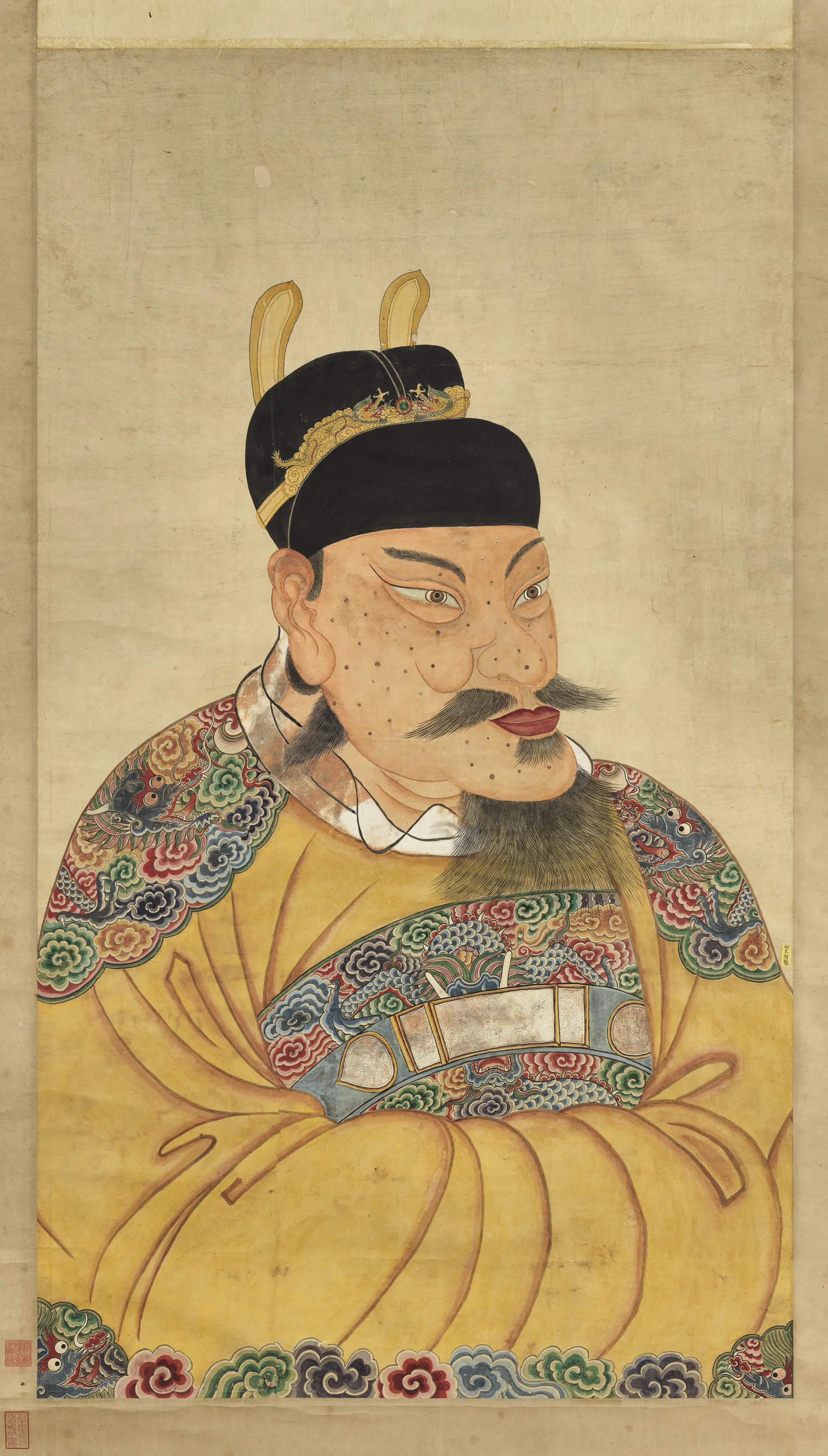 明朝《明太祖半身像（二）图轴》
