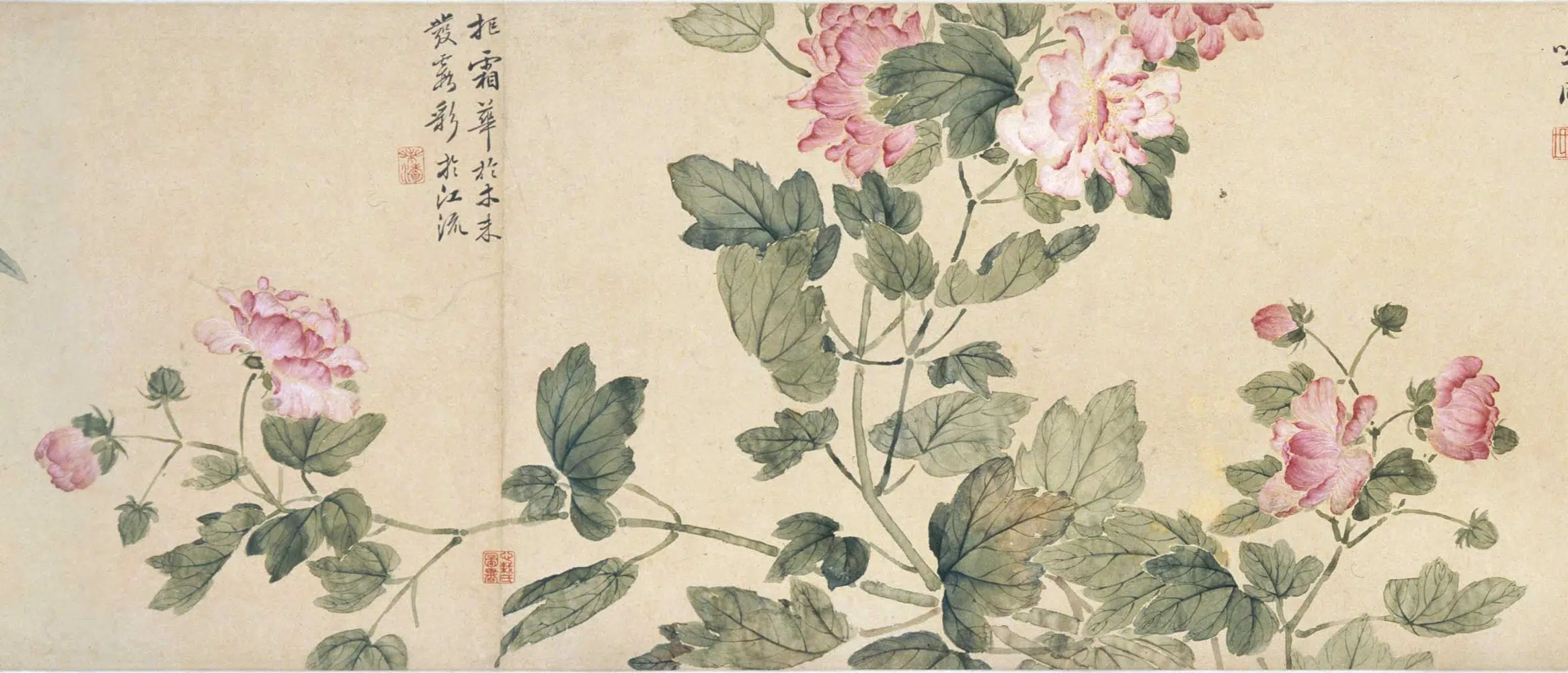 清代【方薰】《摹宋人设色花卉卷》 第6张