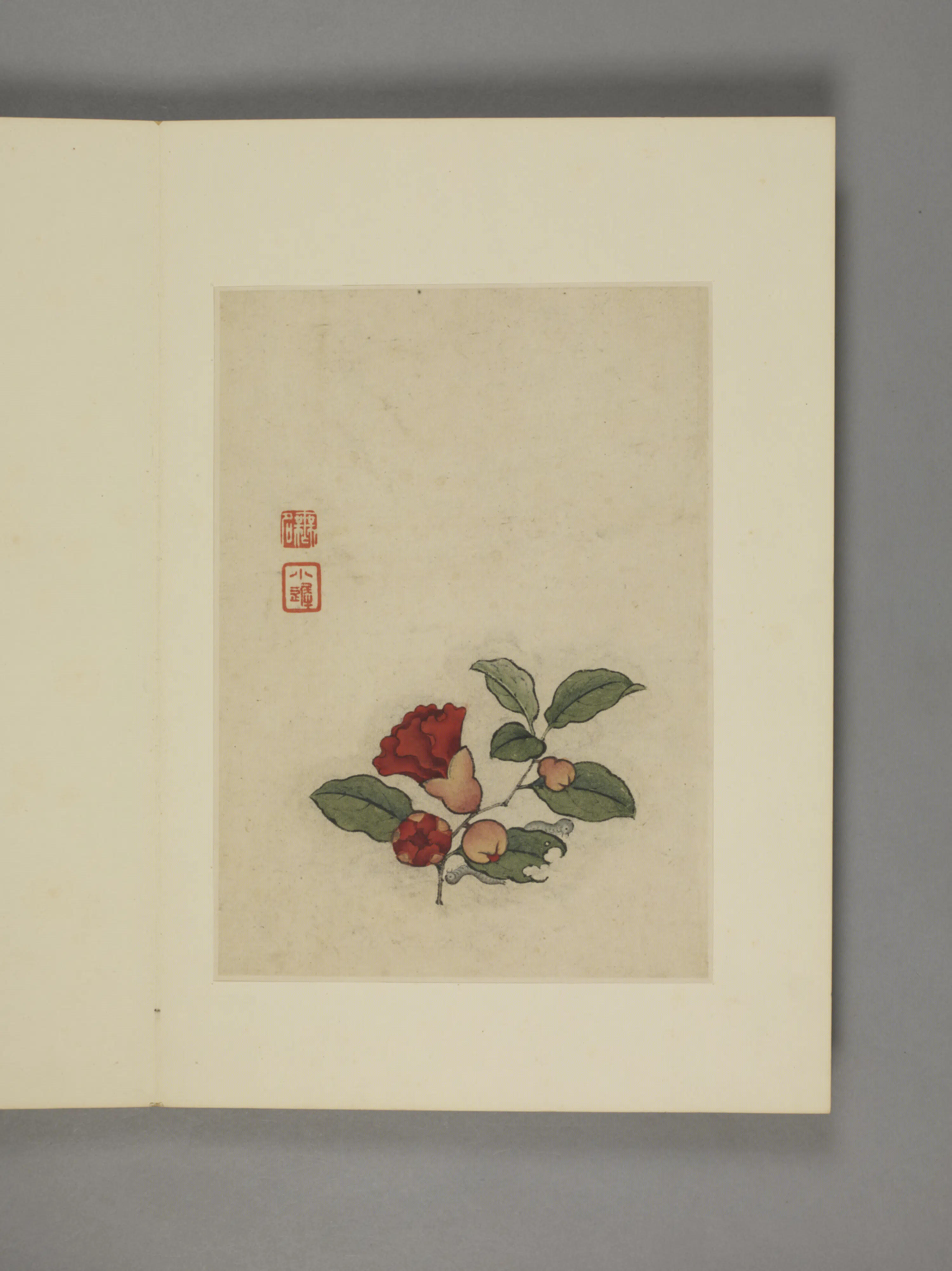 清代【陈字】《杂画册（7开）》
