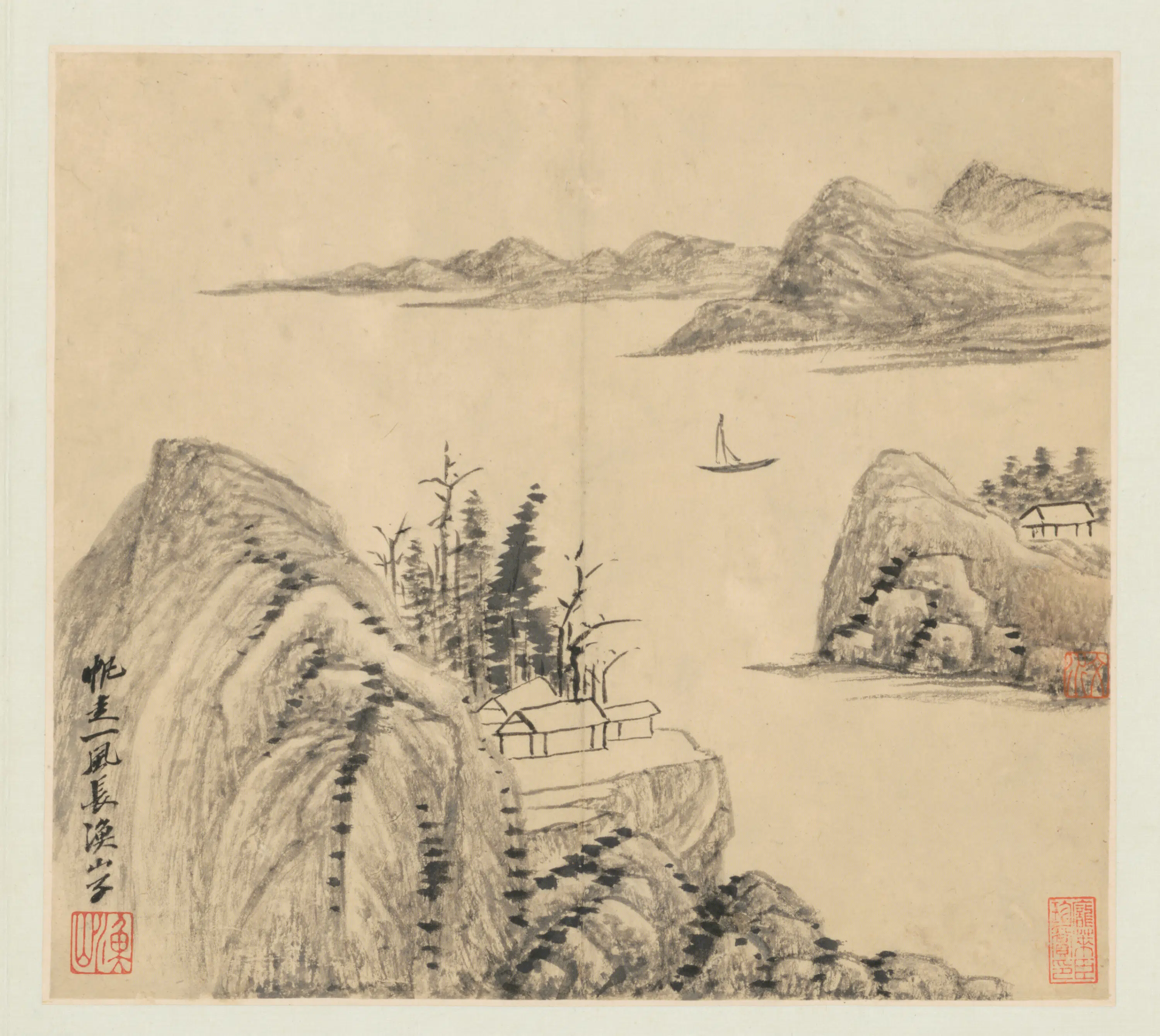 清代【吴历】《山水图册（12开）》 第3张