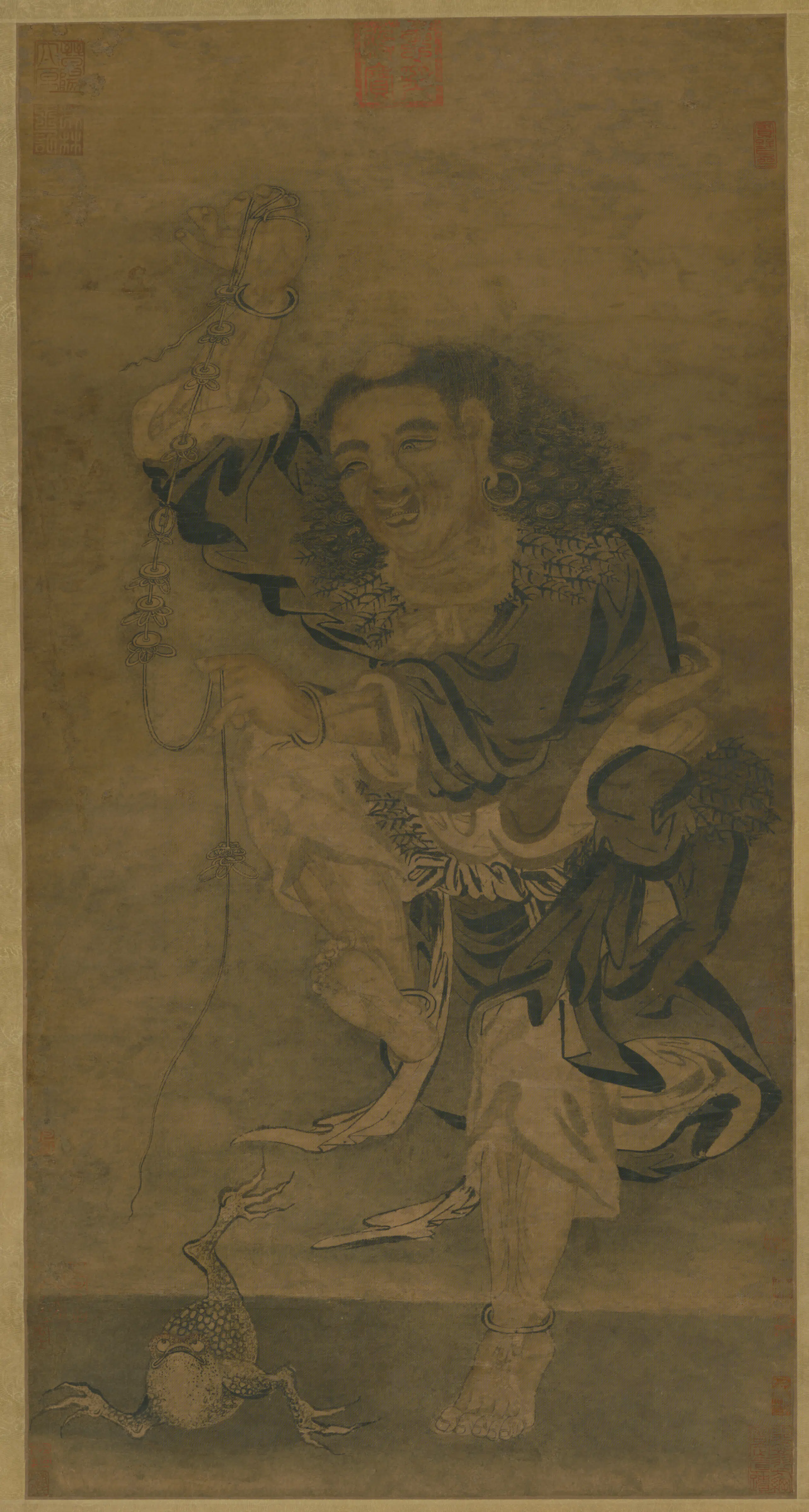 明朝【明人】《画刘海像图轴》 第1张 明朝【明人】《画刘海像图轴》 第1张