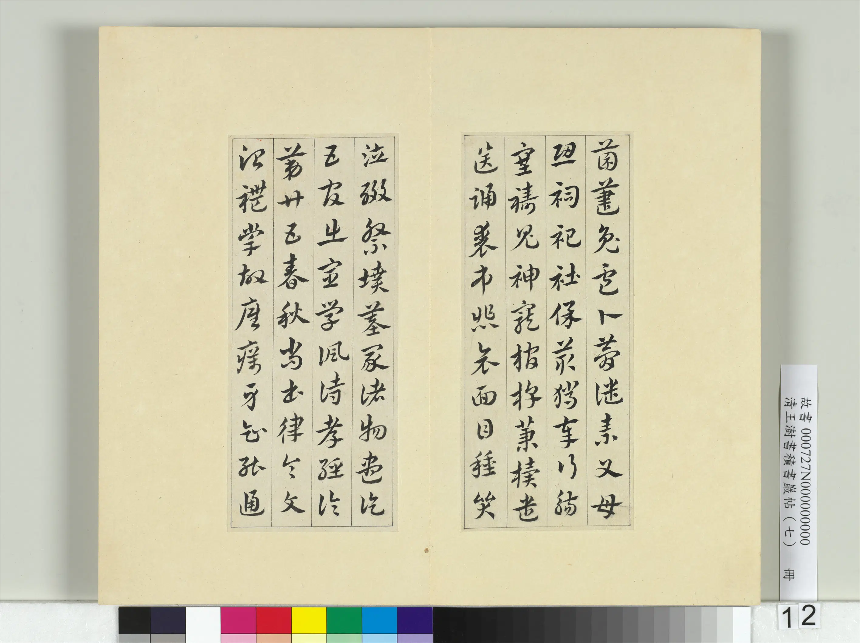 清代【王澍】《书积书岩帖(七)册-临章草急就章》 第4张 清代【王澍】《书积书岩帖(七)册-临章草急就章》 第4张