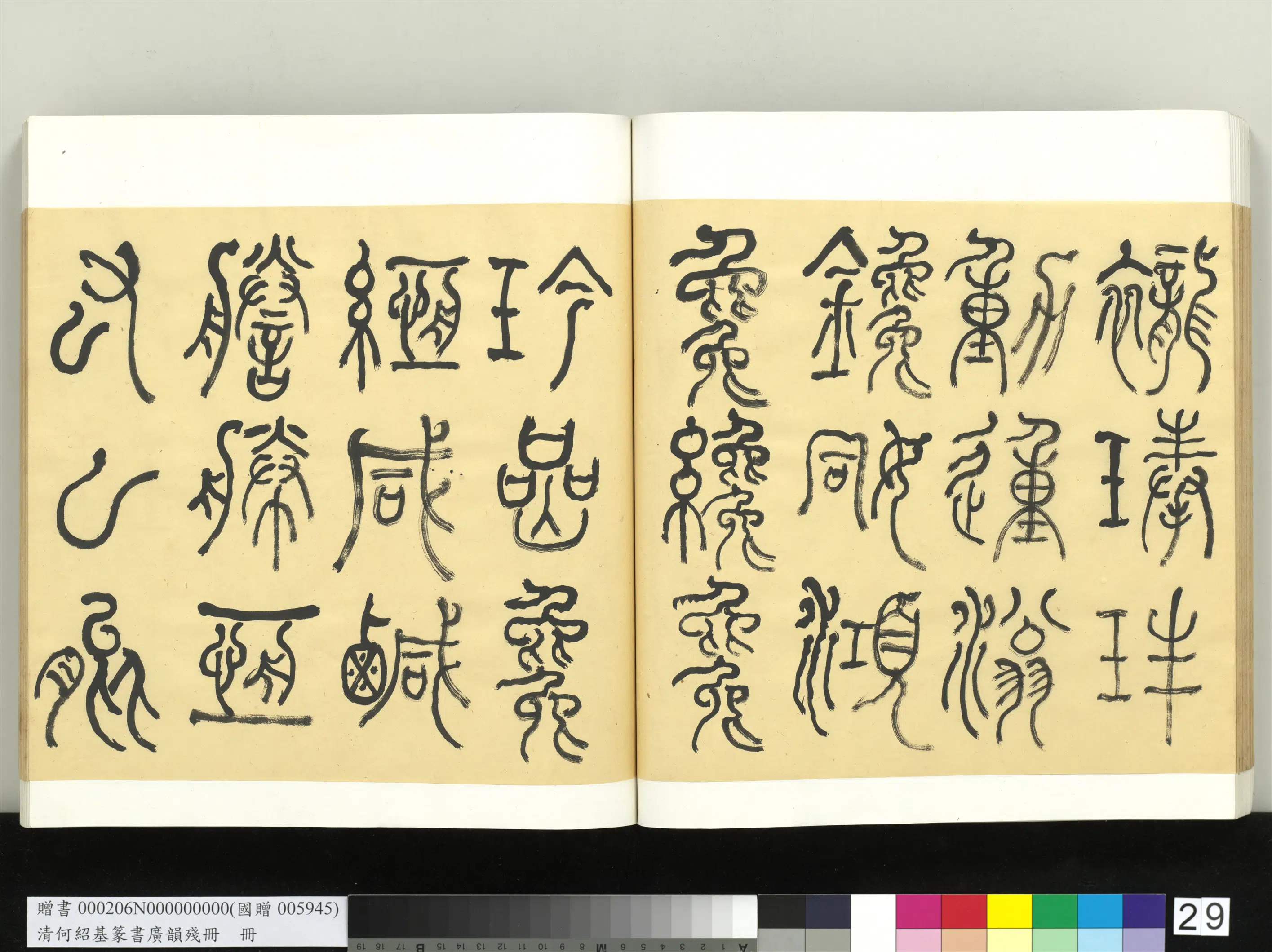 清代【何绍基】《篆书广韵册》 第29张