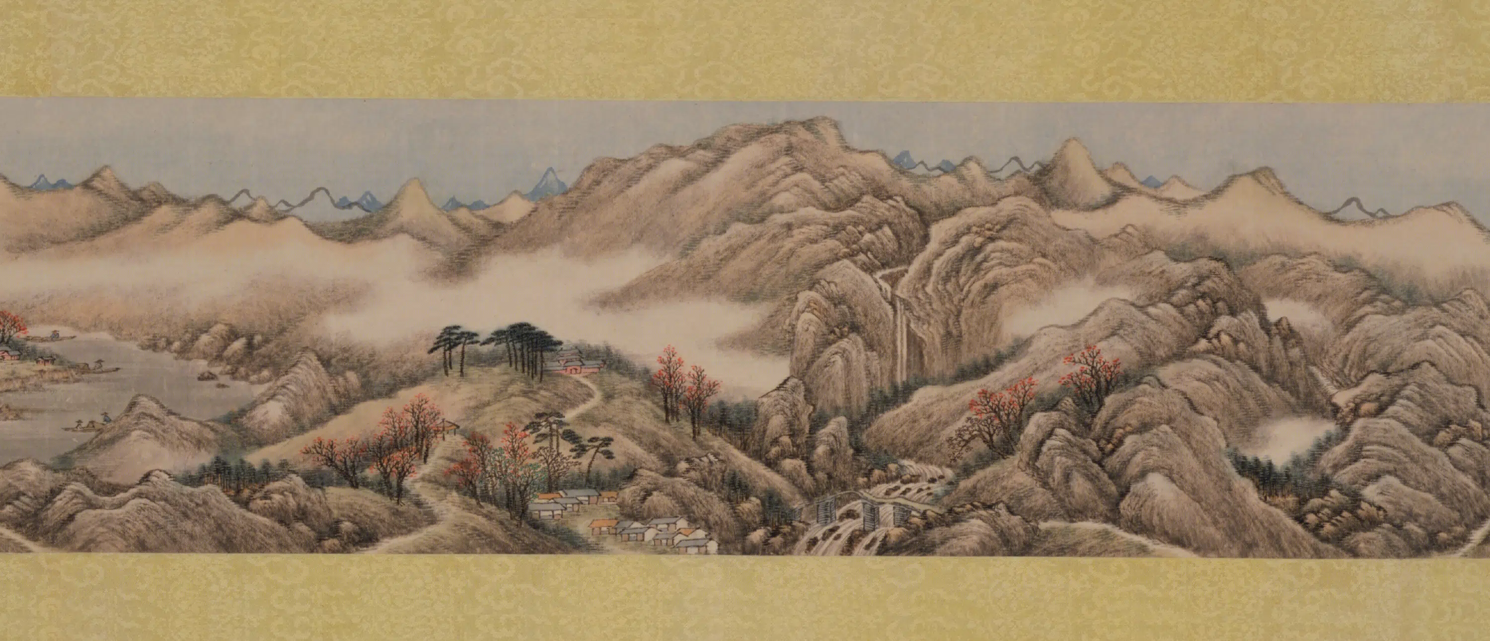 清代【爱新觉罗·允禧】《江山秋霁图卷》 第2张 清代【爱新觉罗·允禧】《江山秋霁图卷》 第2张