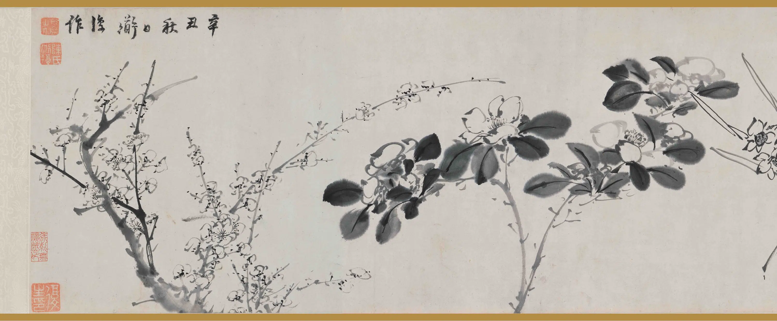 明朝【陈淳（道复）】《墨花图卷》