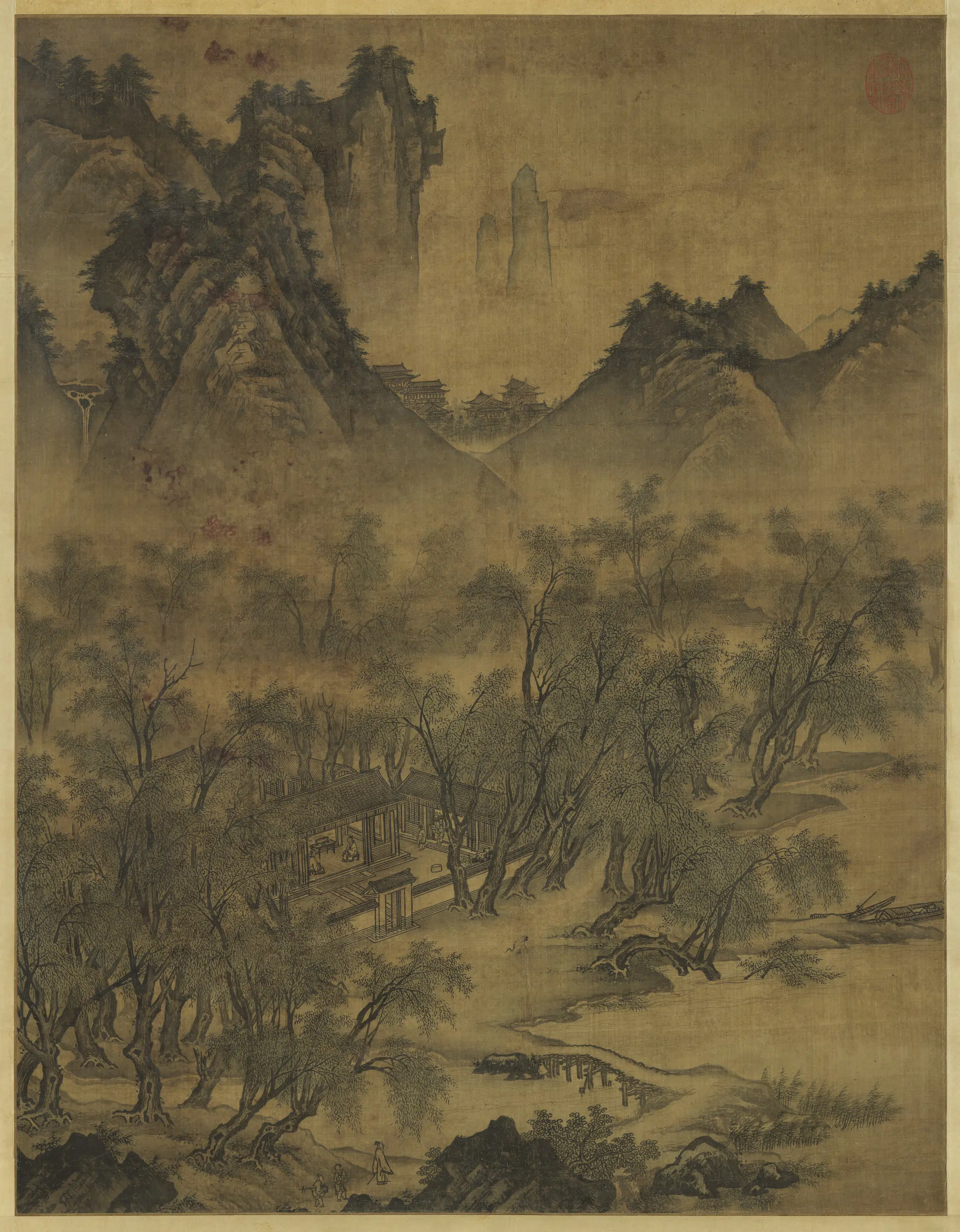 《无款山水图轴》