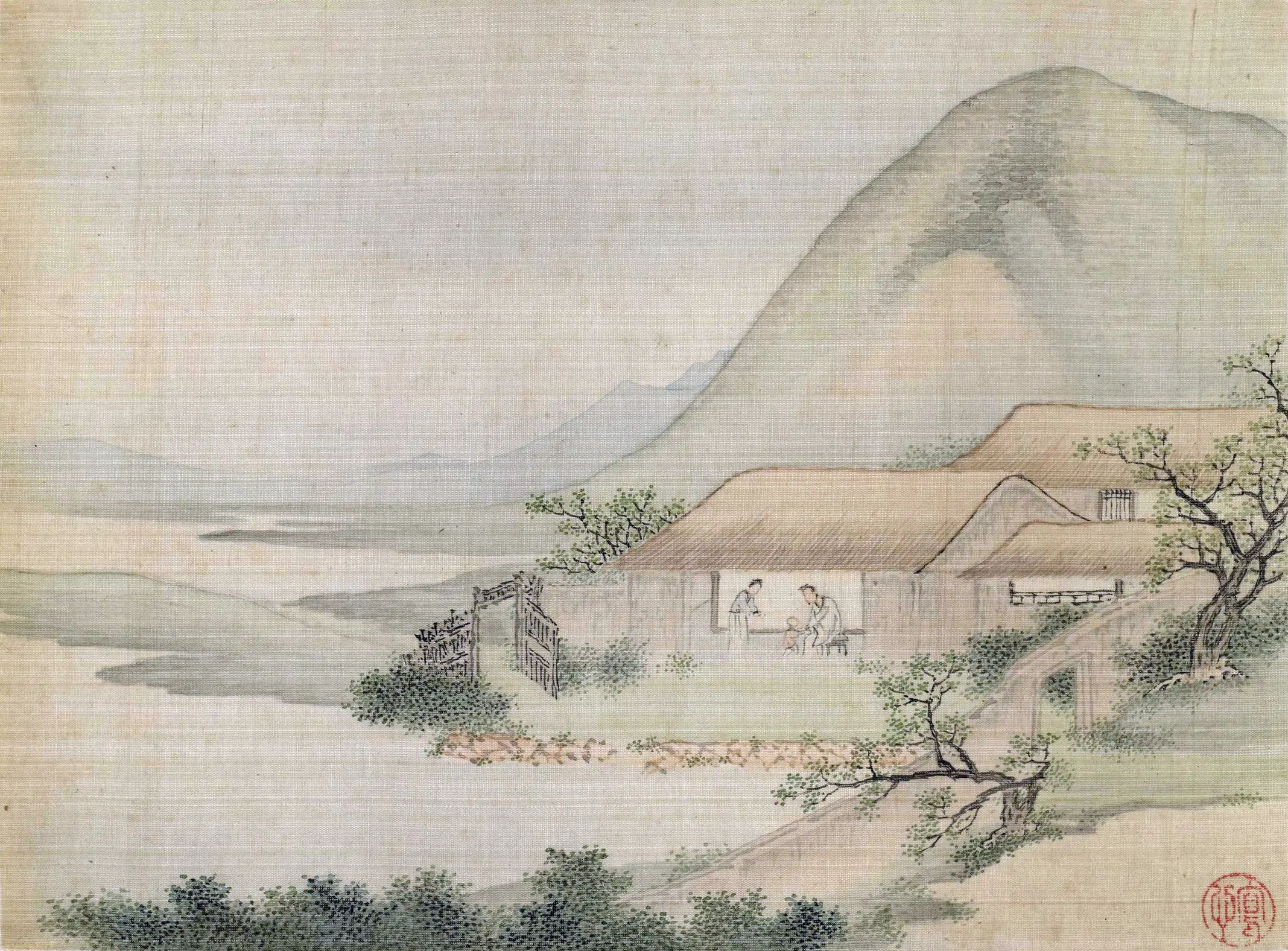 清代【谢荪】《山水图册》 第4张