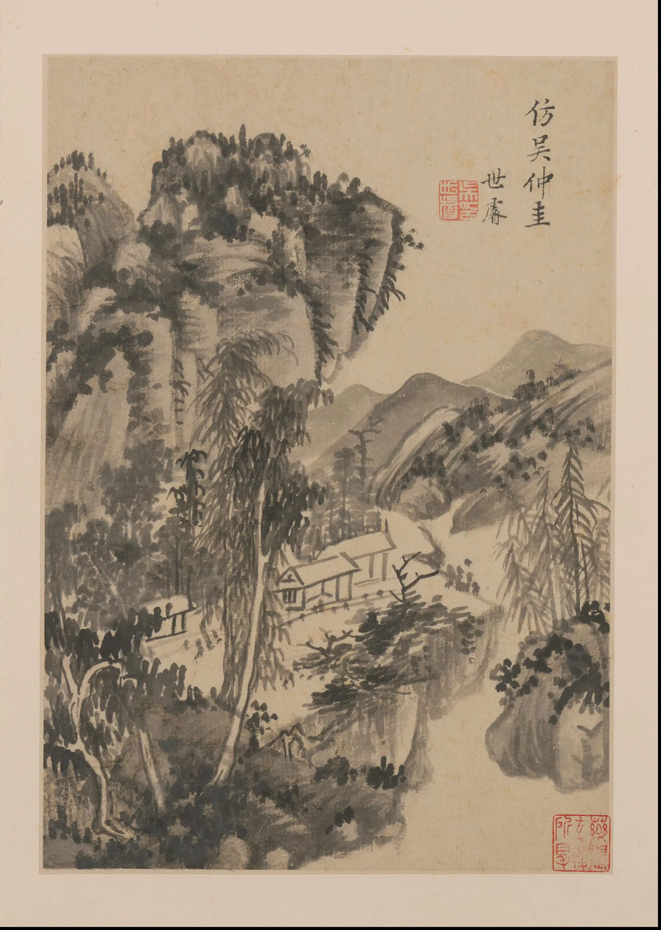 清代【德梵】《山水册页》 第5张 清代【德梵】《山水册页》 第5张