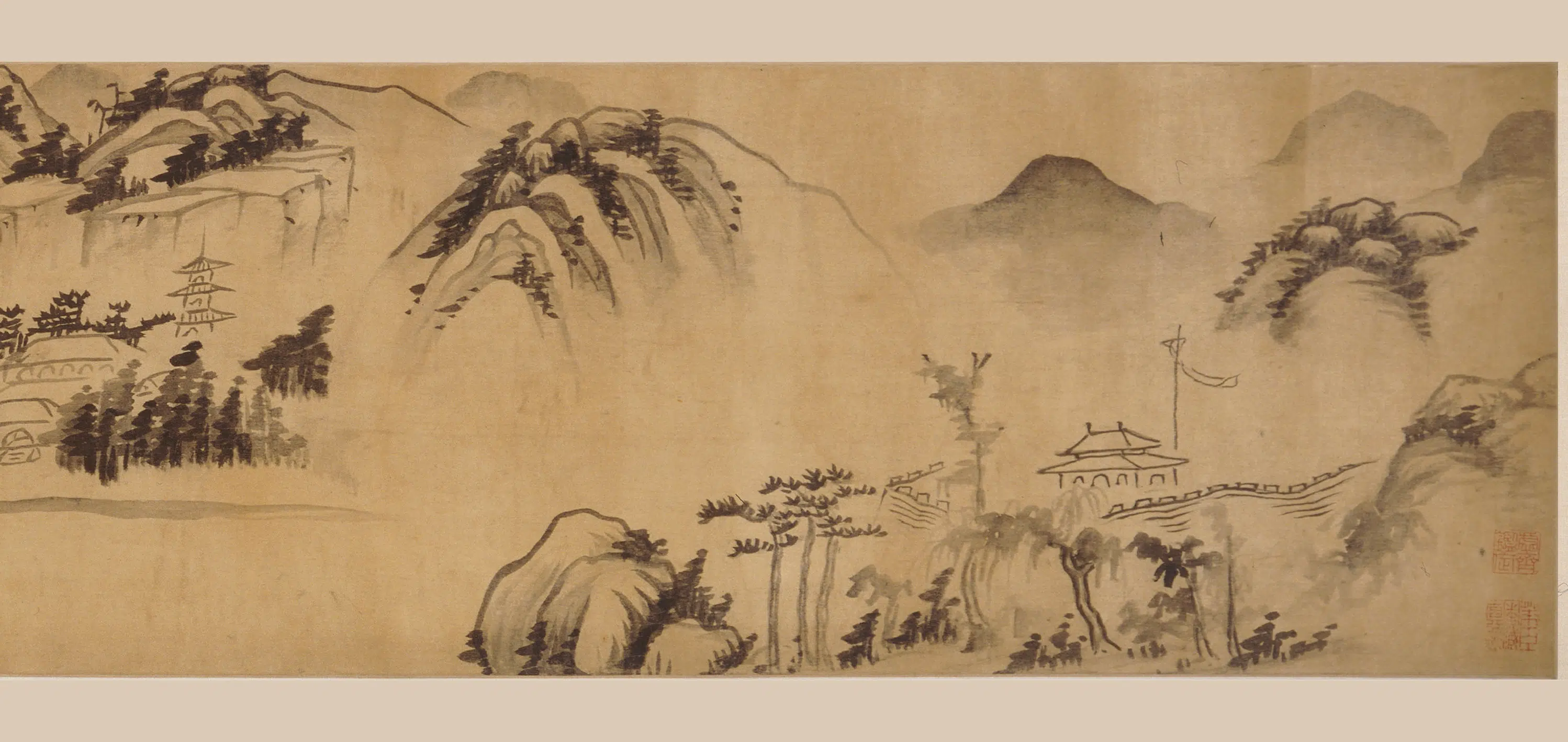 清代【张学曾】《吴山涛山水合卷》 第4张